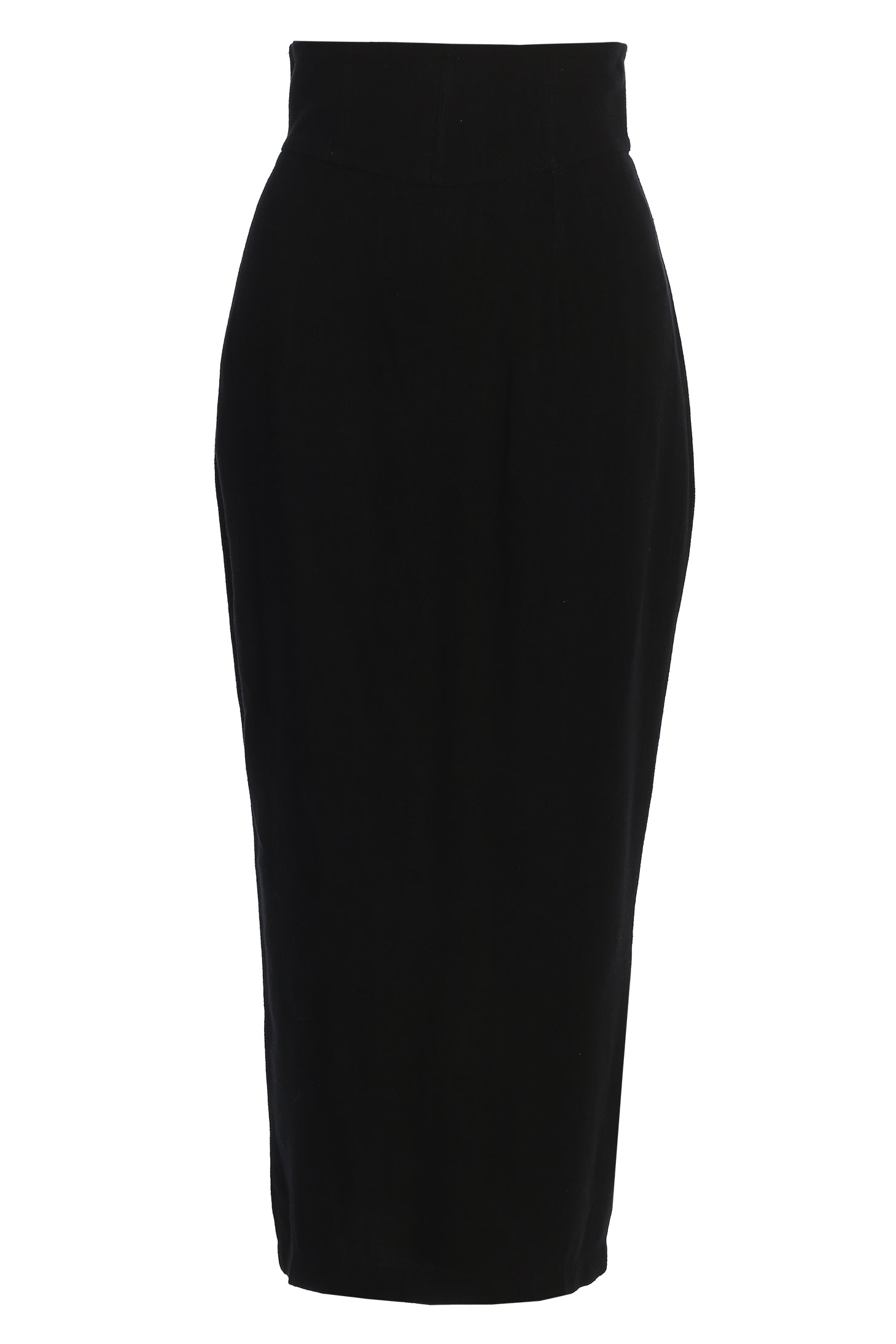 Black Coastland Linen Skirt JLUXLABEL