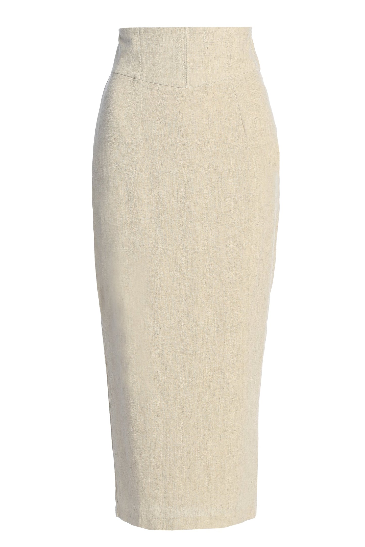 Natural Coastland Linen Skirt JLUXLABEL