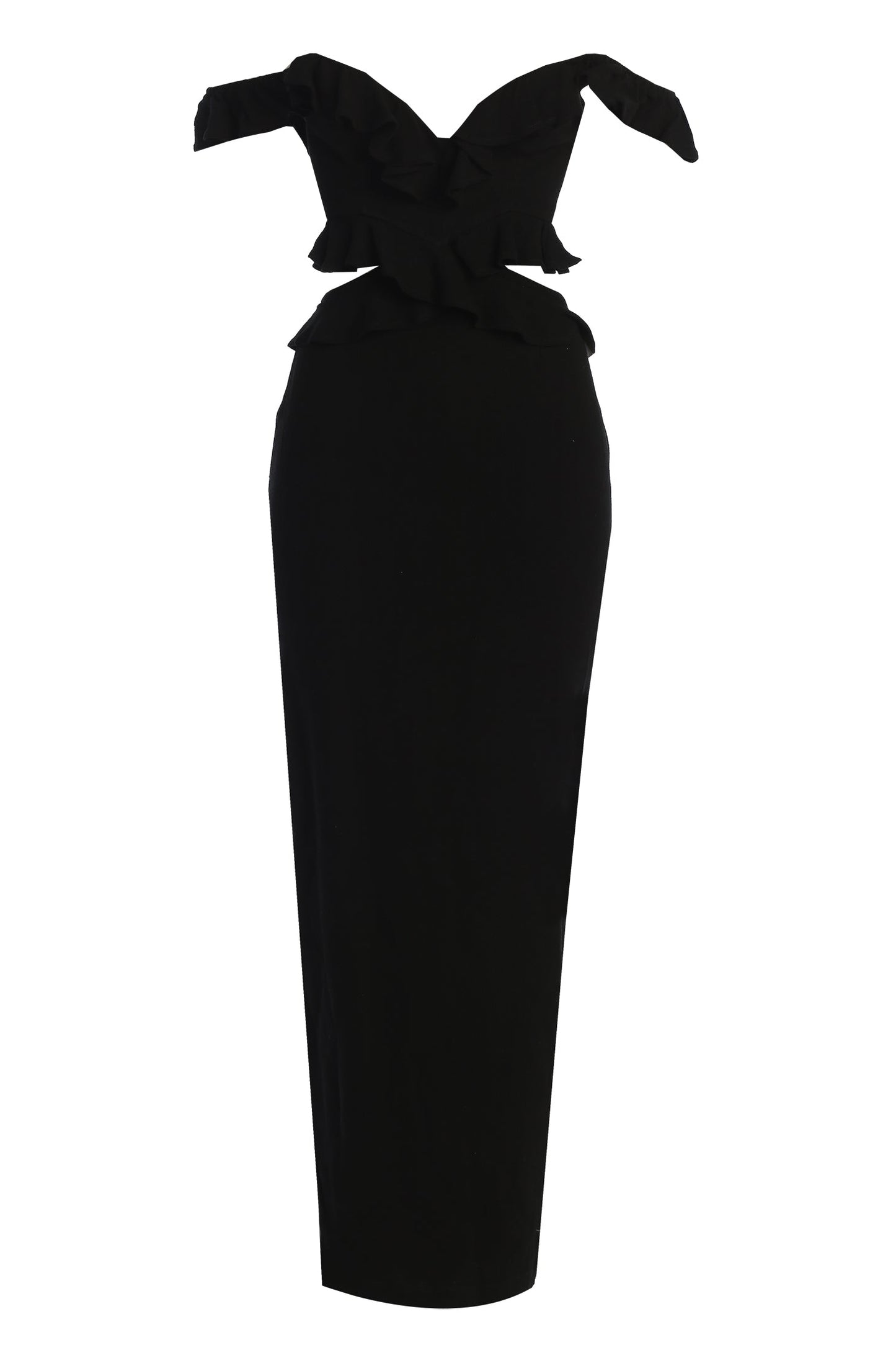 Black Brighter Days Linen Maxi Dress JLUXLABEL