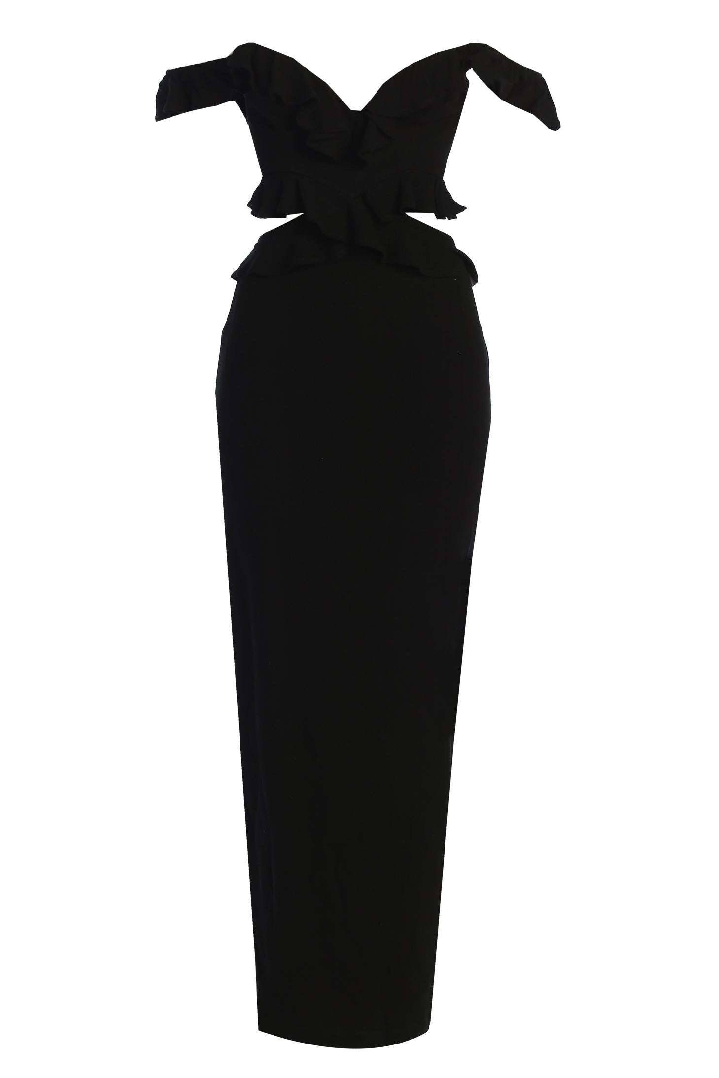Black Brighter Days Linen Maxi Dress JLUXLABEL