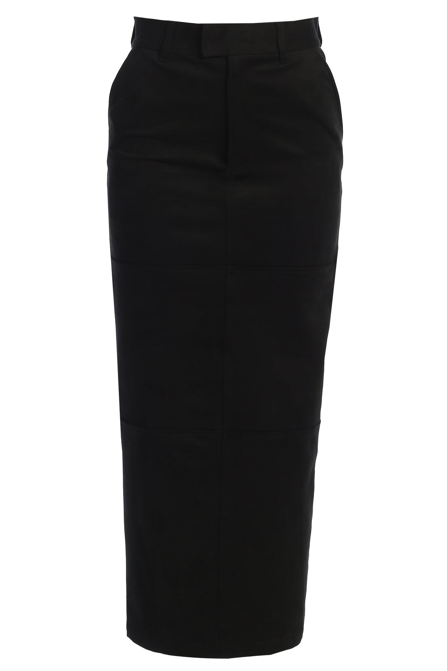 Black Joy Suede Maxi Skirt JLUXLABEL