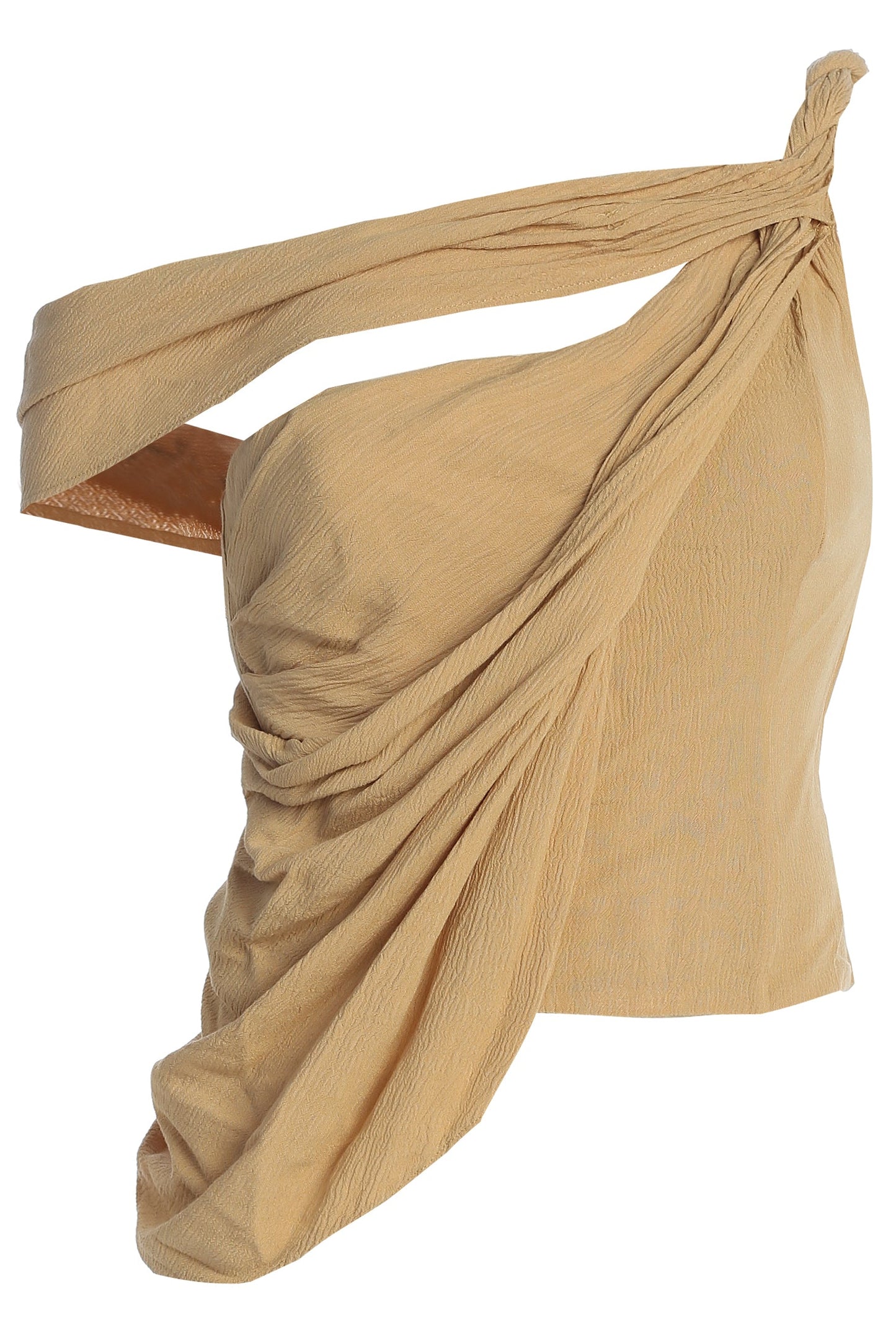Khaki Diosa Drape Top JLUXLABEL
