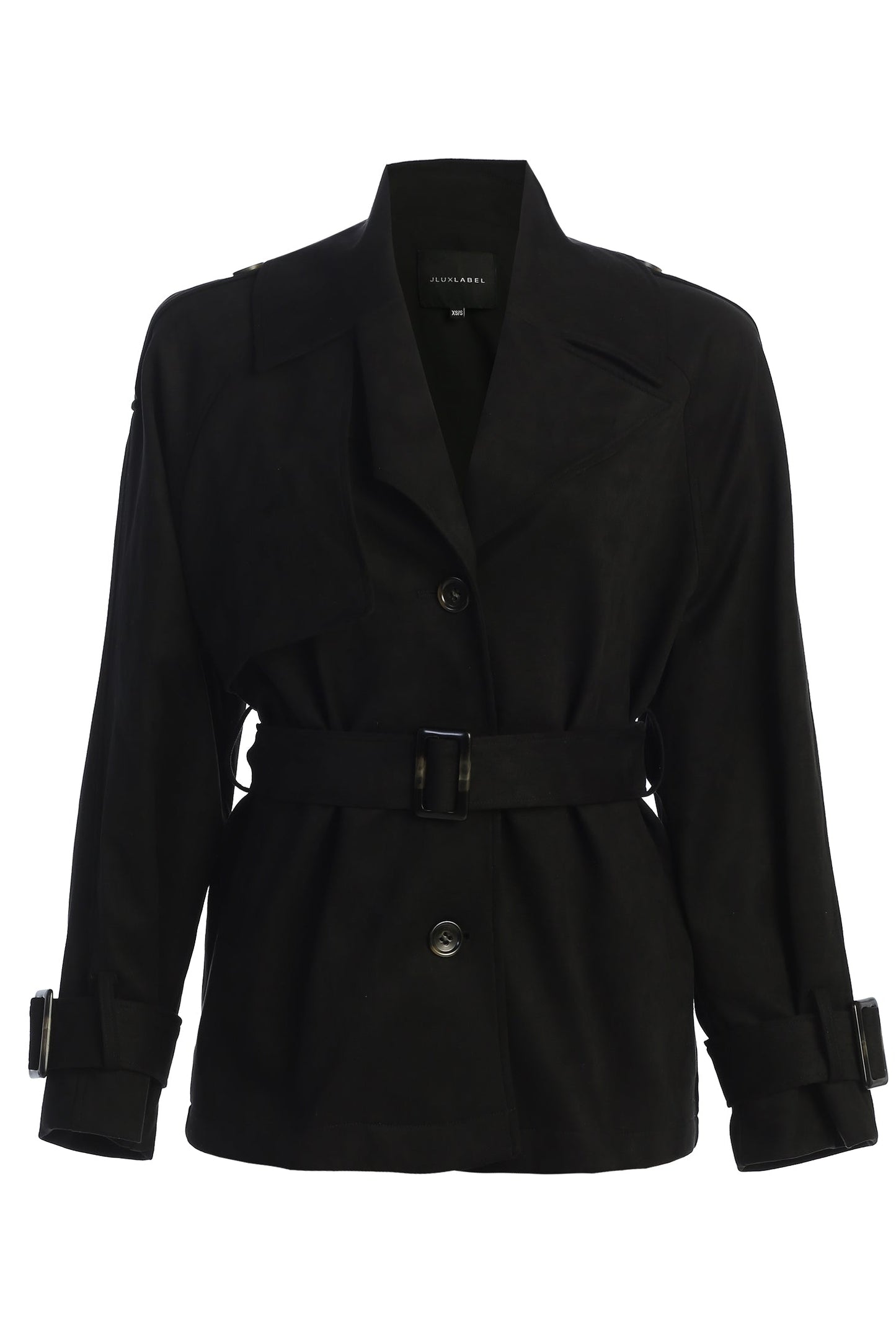 Black Nightfall Suede Jacket JLUXLABEL