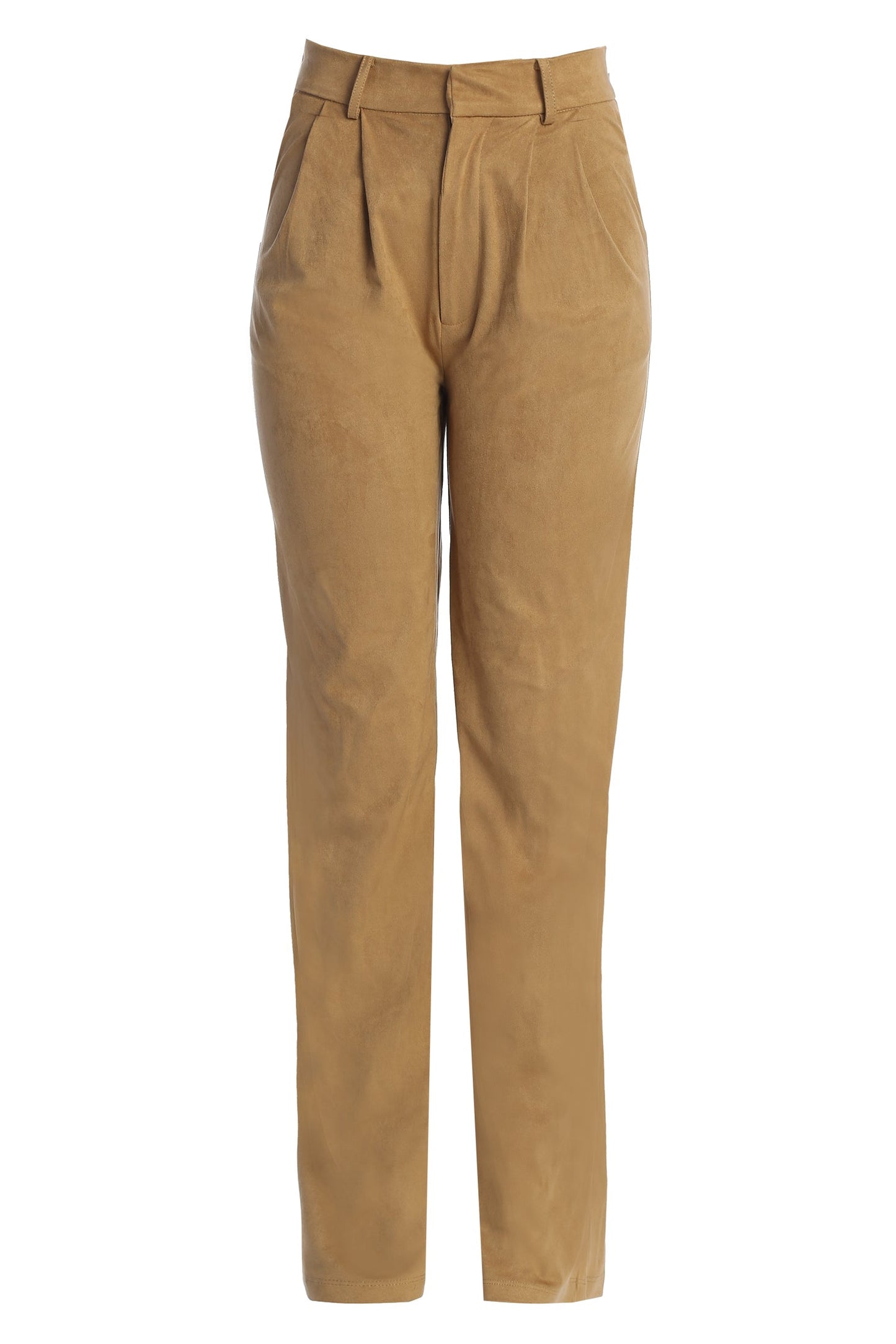 Beige Classic High Rise Trousers JLUXLABEL
