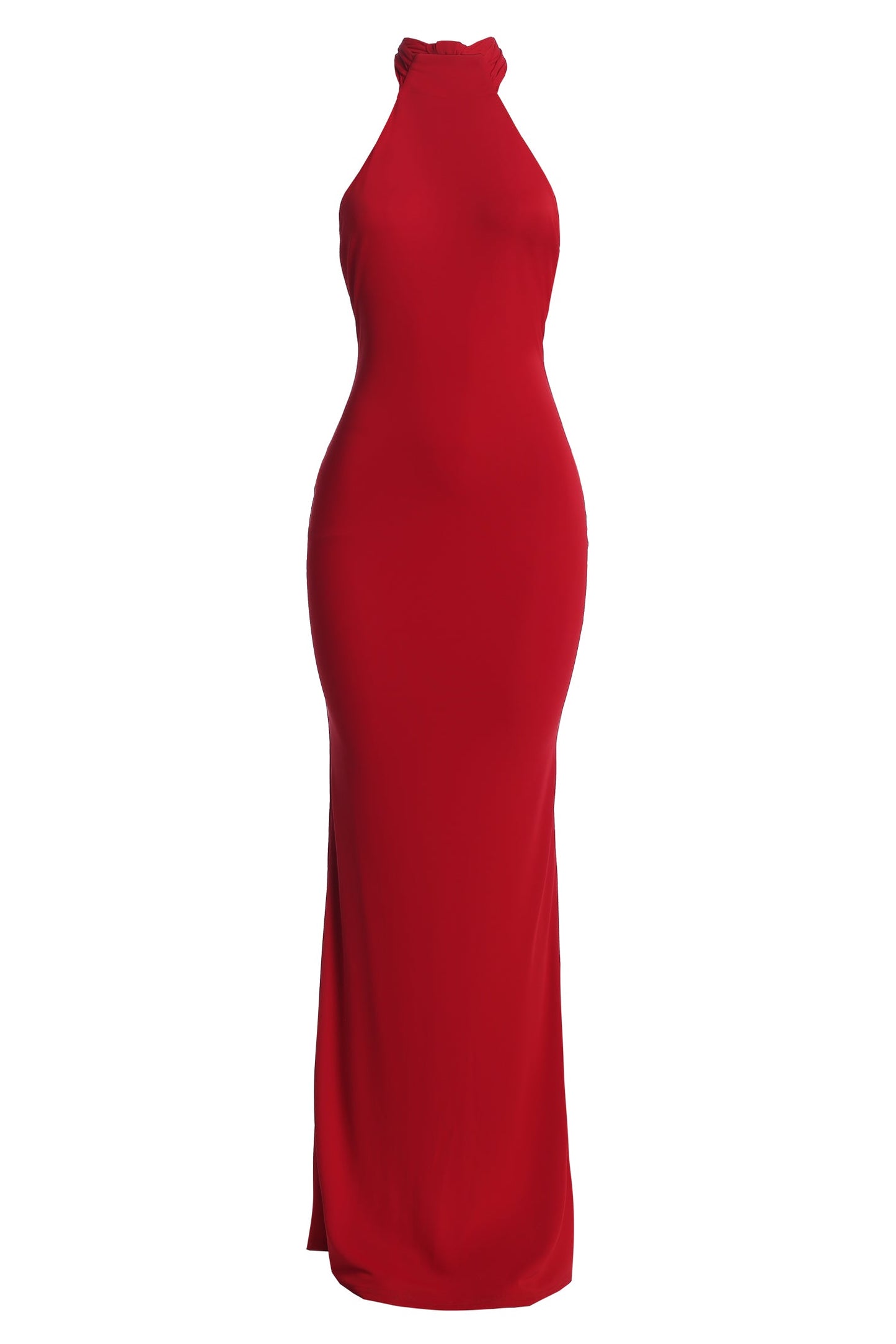 Red Golden Evening Maxi Gown JLUXLABEL