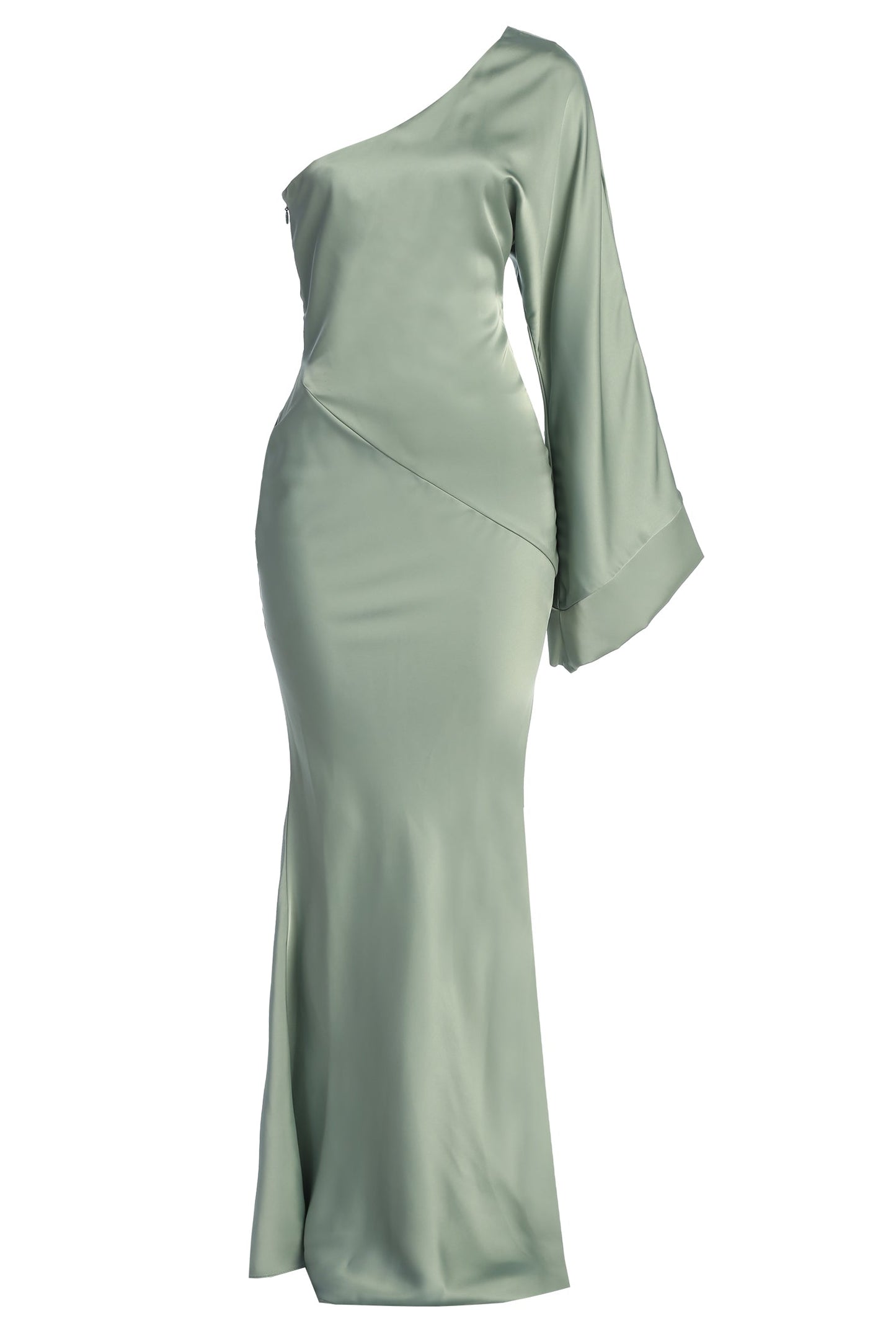 Sage Femme Drape Maxi Dress JLUXLABEL