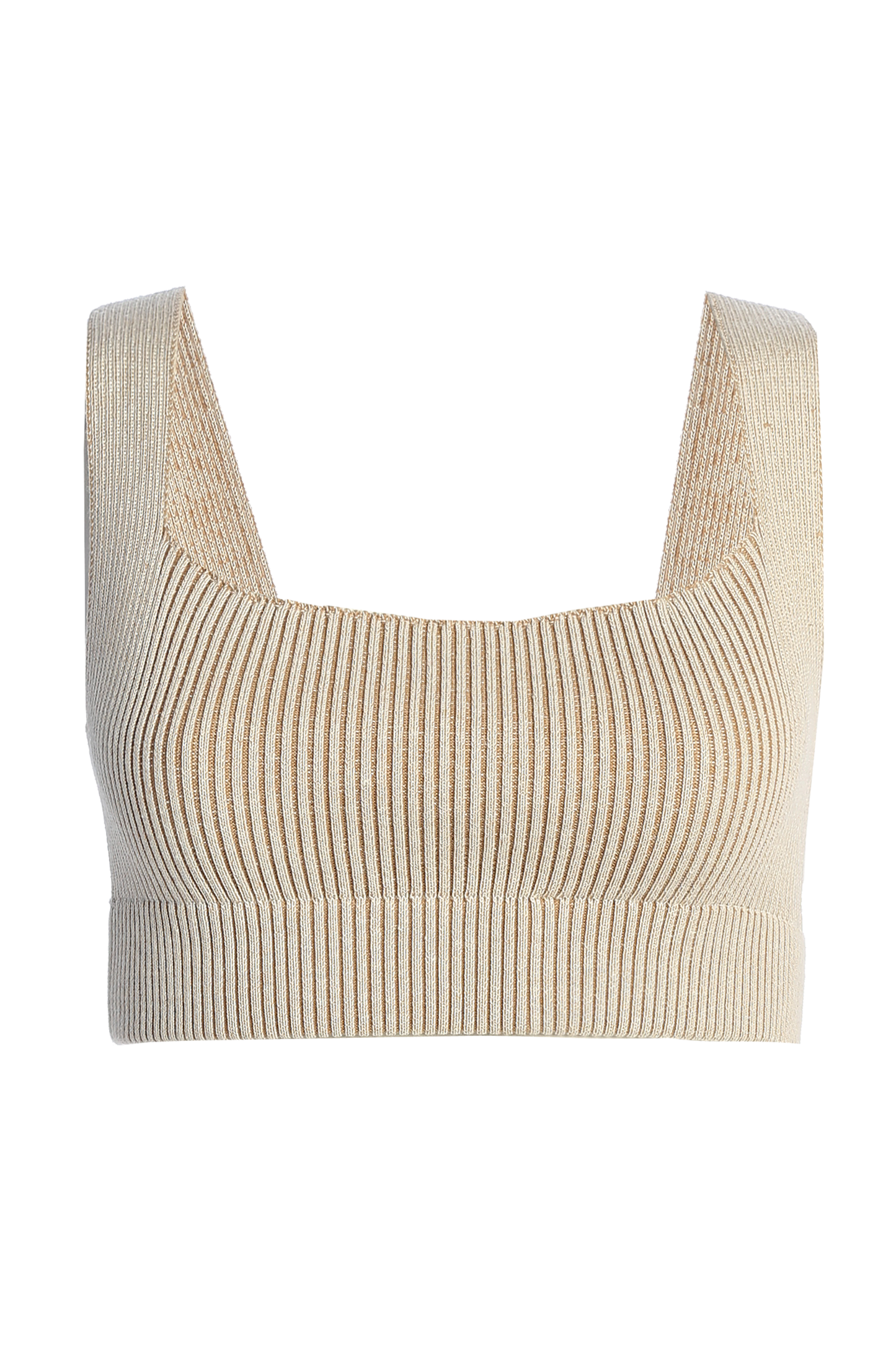Taupe/White Jodie Ribbed Top JLUXLABEL