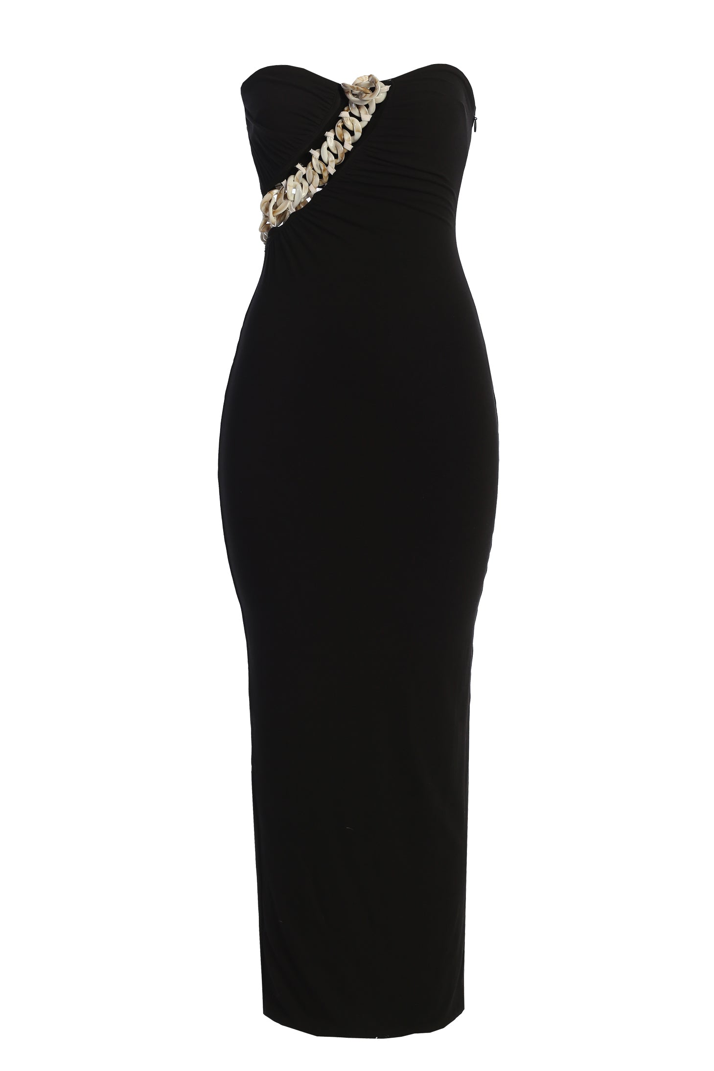 Black Clarisse One Shoulder Dress JLUXLABEL