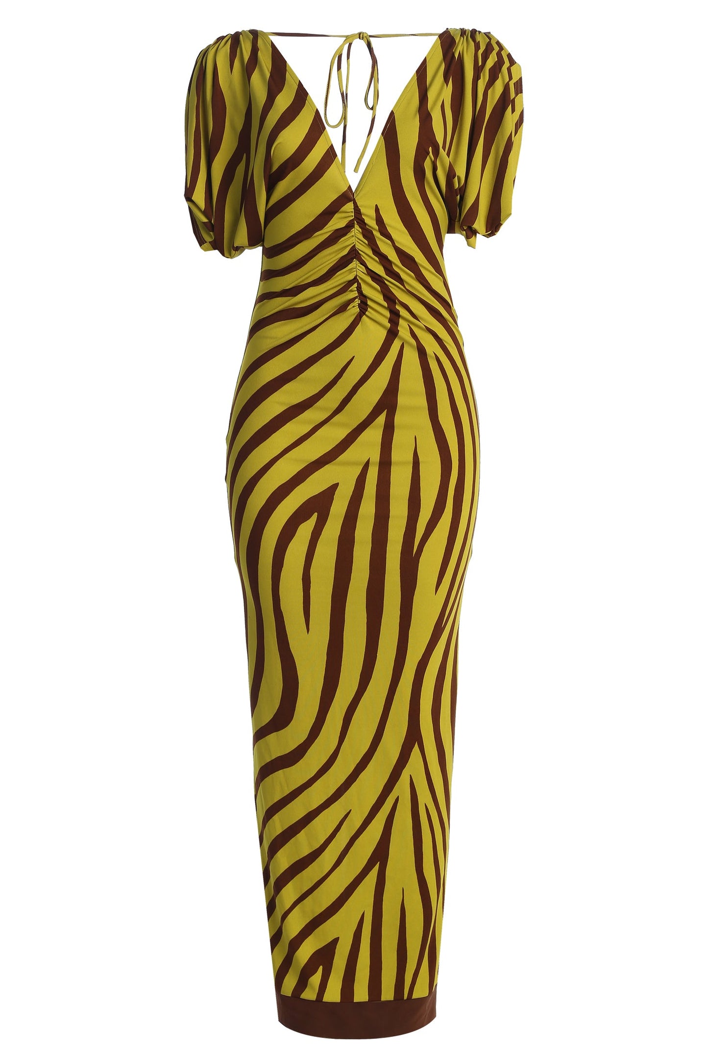 Lime Print Occasion Print Maxi Dress JLUXLABEL