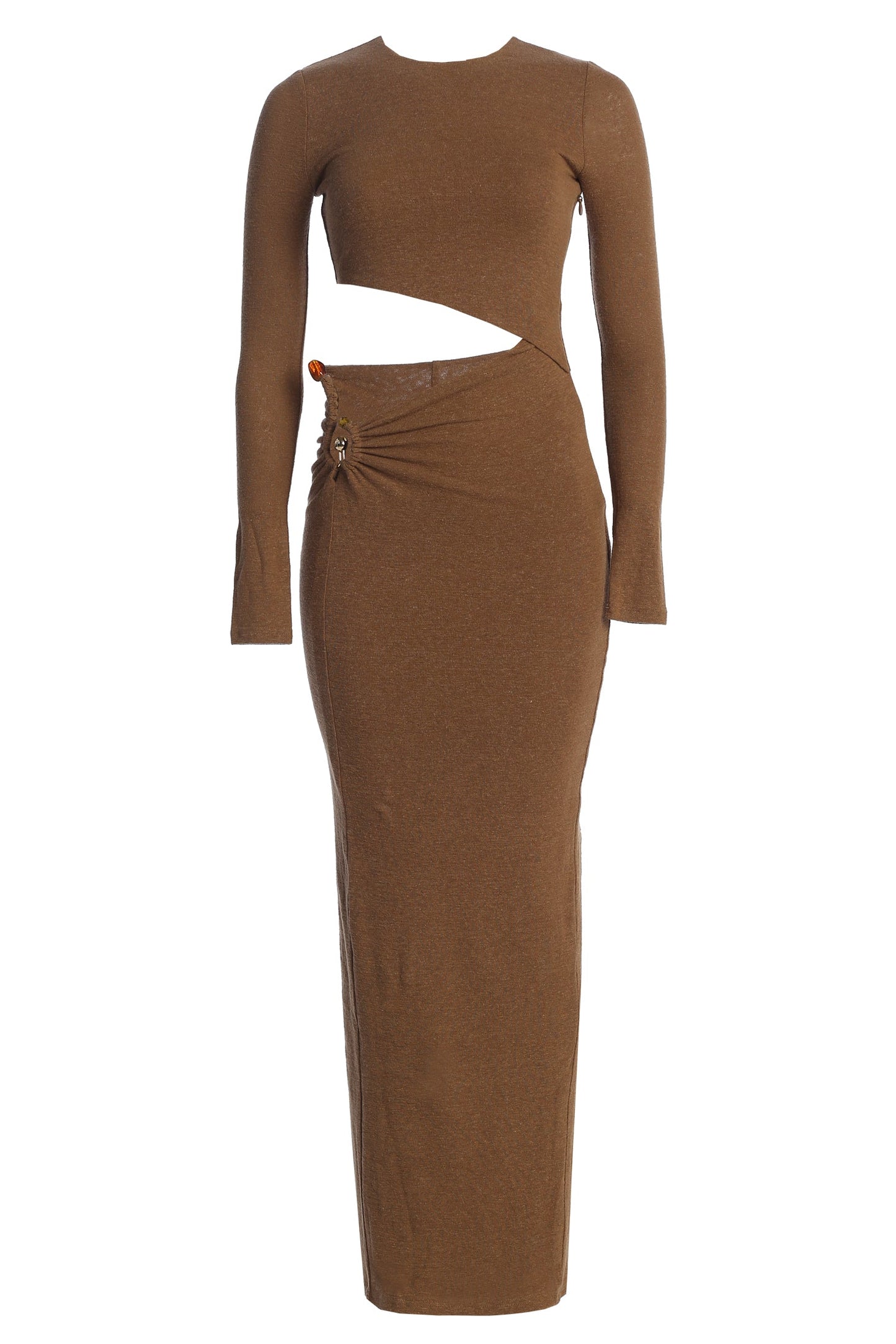 Chocolate Summer Romance Cutout Dress JLUXLABEL