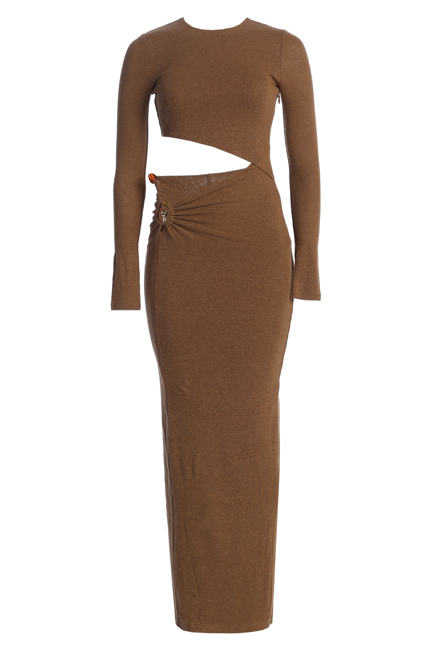 Chocolate Summer Romance Cutout Dress JLUXLABEL