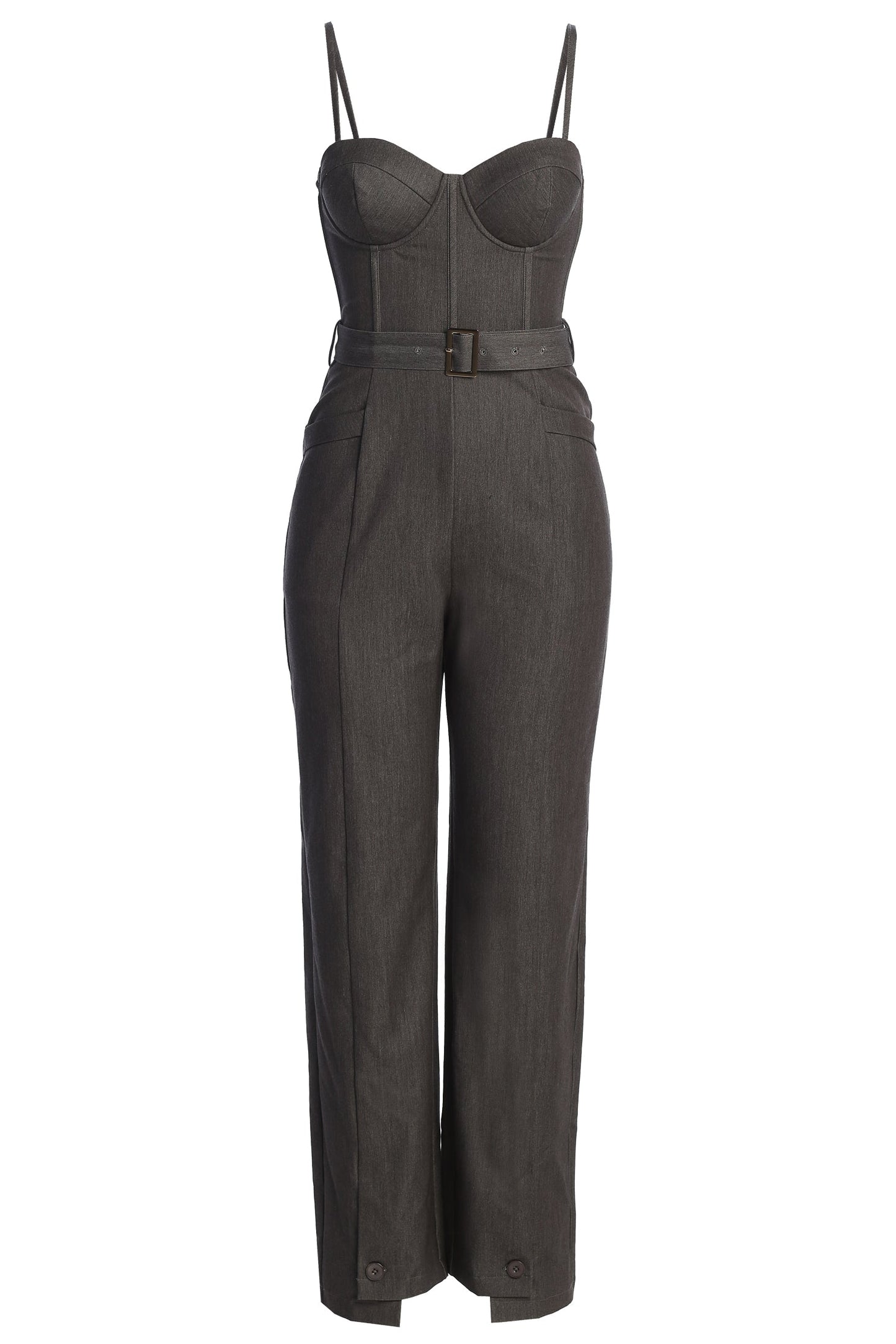 Grey Sweetheart Aroma Jumpsuit JLUXLABEL