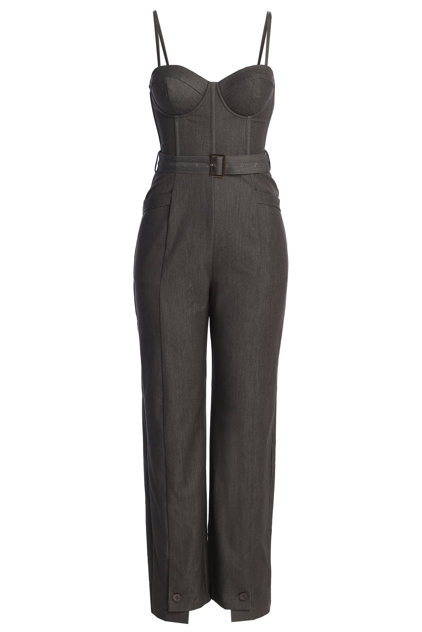 Grey Sweetheart Aroma Jumpsuit JLUXLABEL