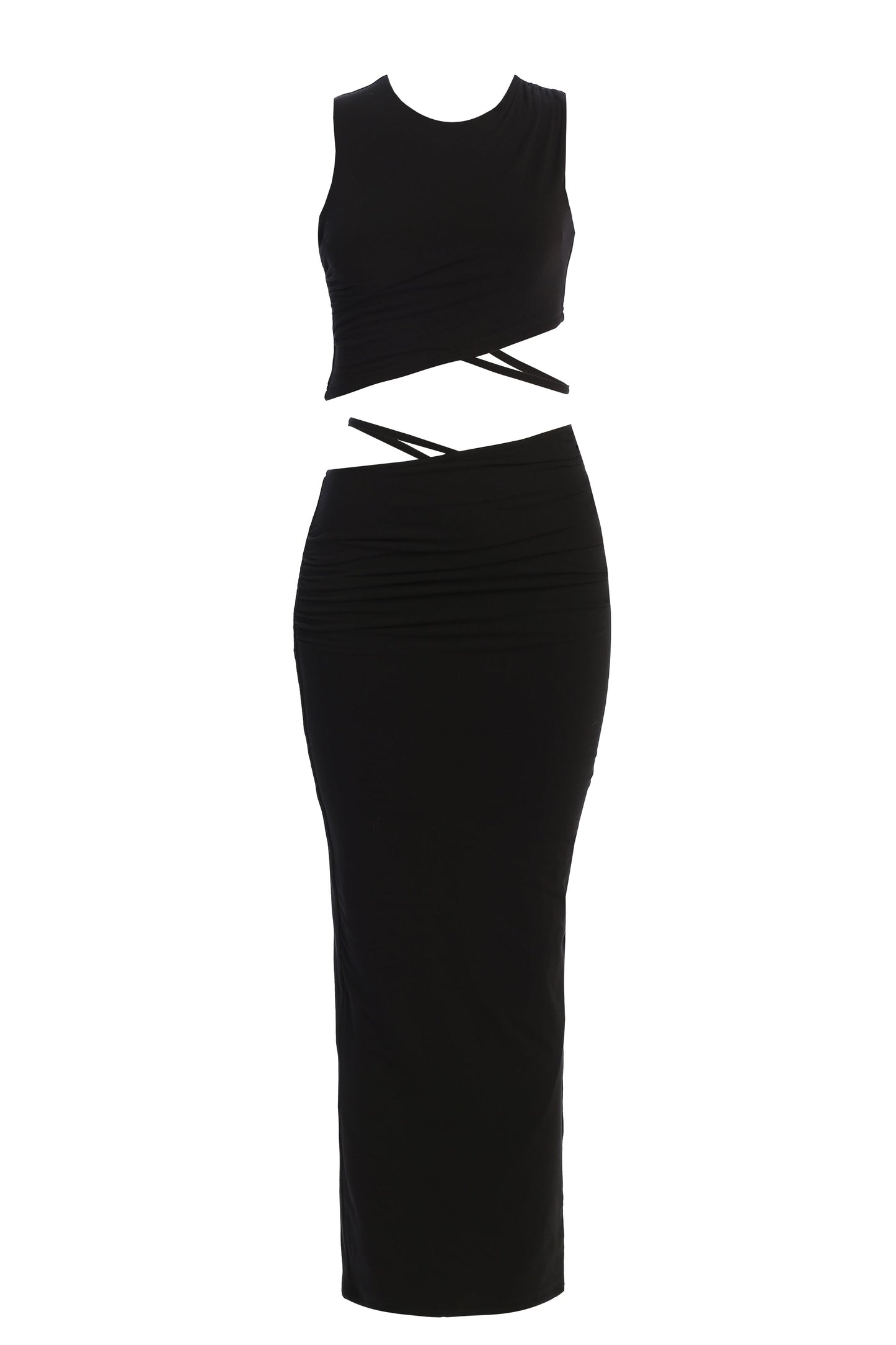 Black Saphhira Skirt Set JLUXLABEL