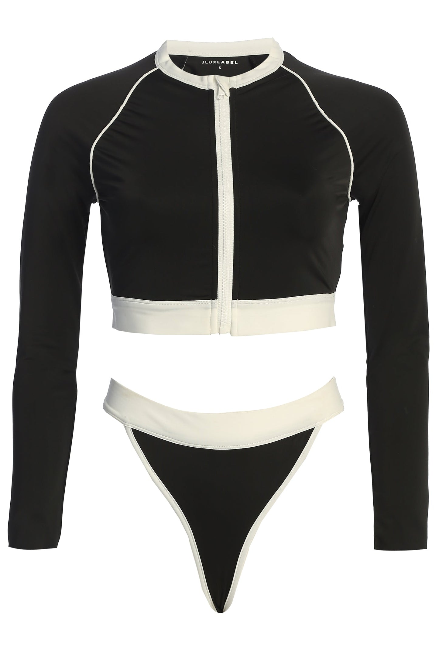 Black/White Contrast Bikini Set JLUXLABEL