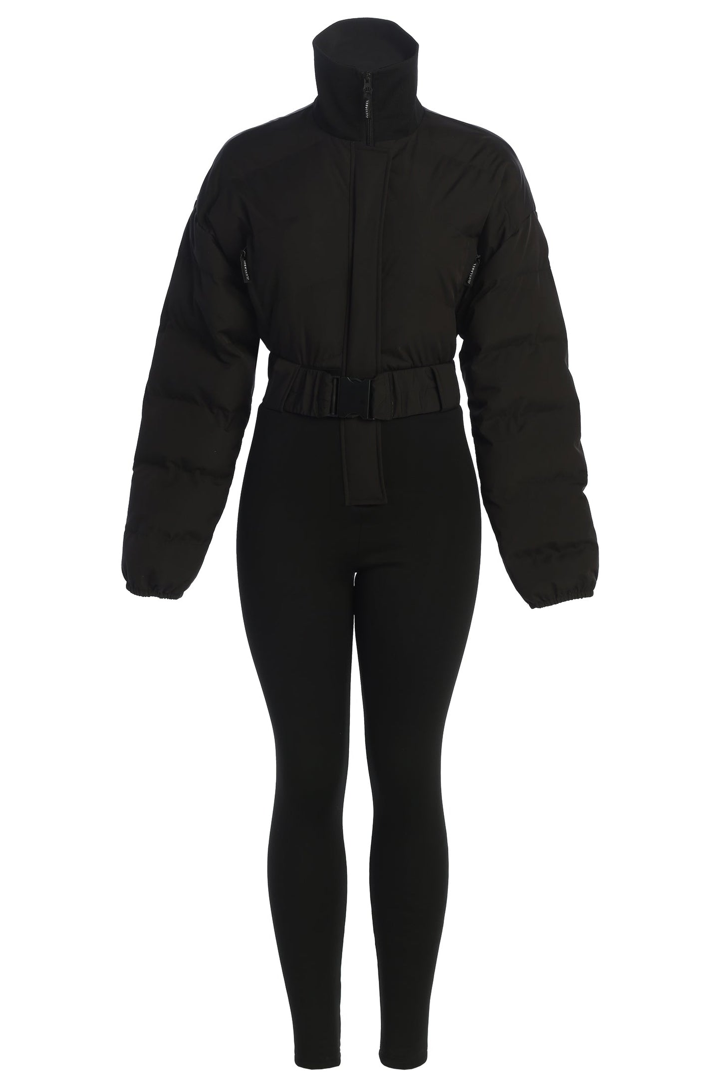 Black In Motion Nylon Jumpsuit JLUXLABEL