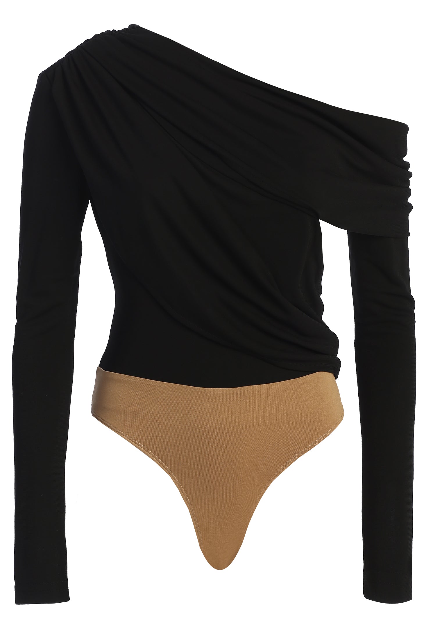 Black Ultra High Neck Bodysuit JLUXLABEL