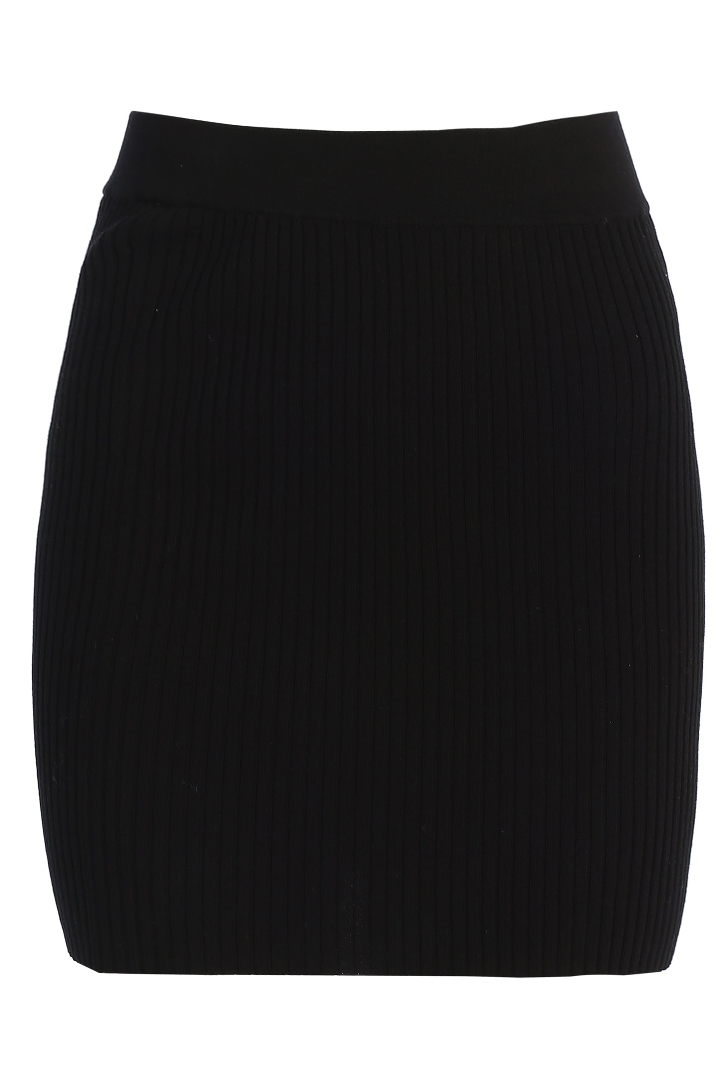 Black Jessy Ribbed Skirt Set JLUXLABEL