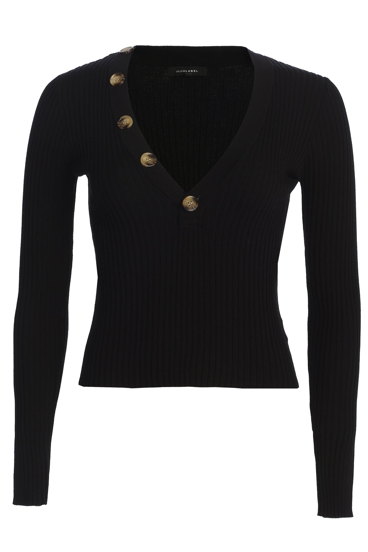 Black Jessy Ribbed Skirt Set JLUXLABEL