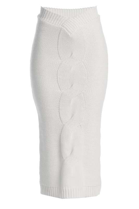 Milk Merine Knit Midi Skirt JLUXLABEL
