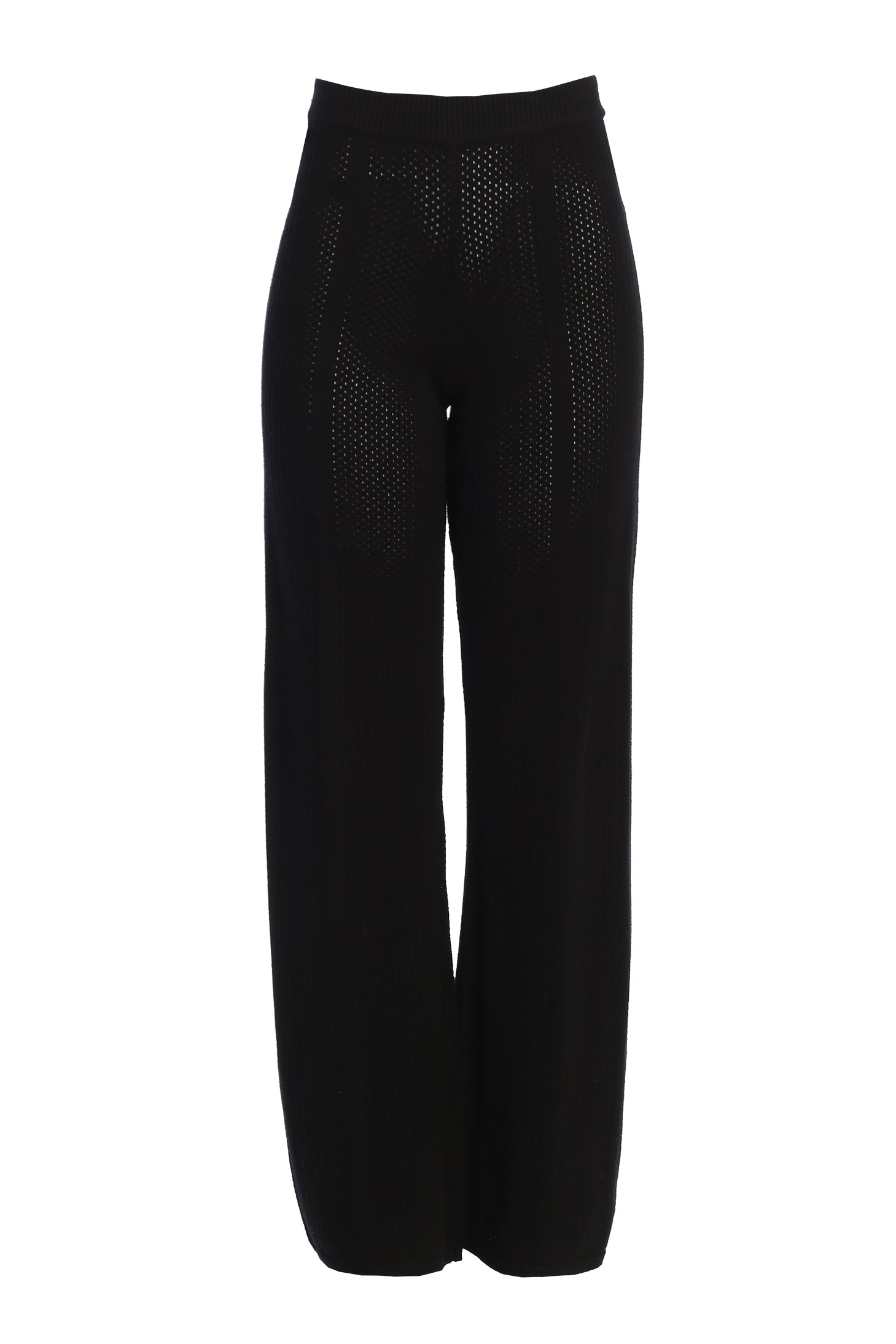 Black Fortuna Sweater Knit Pants JLUXLABEL
