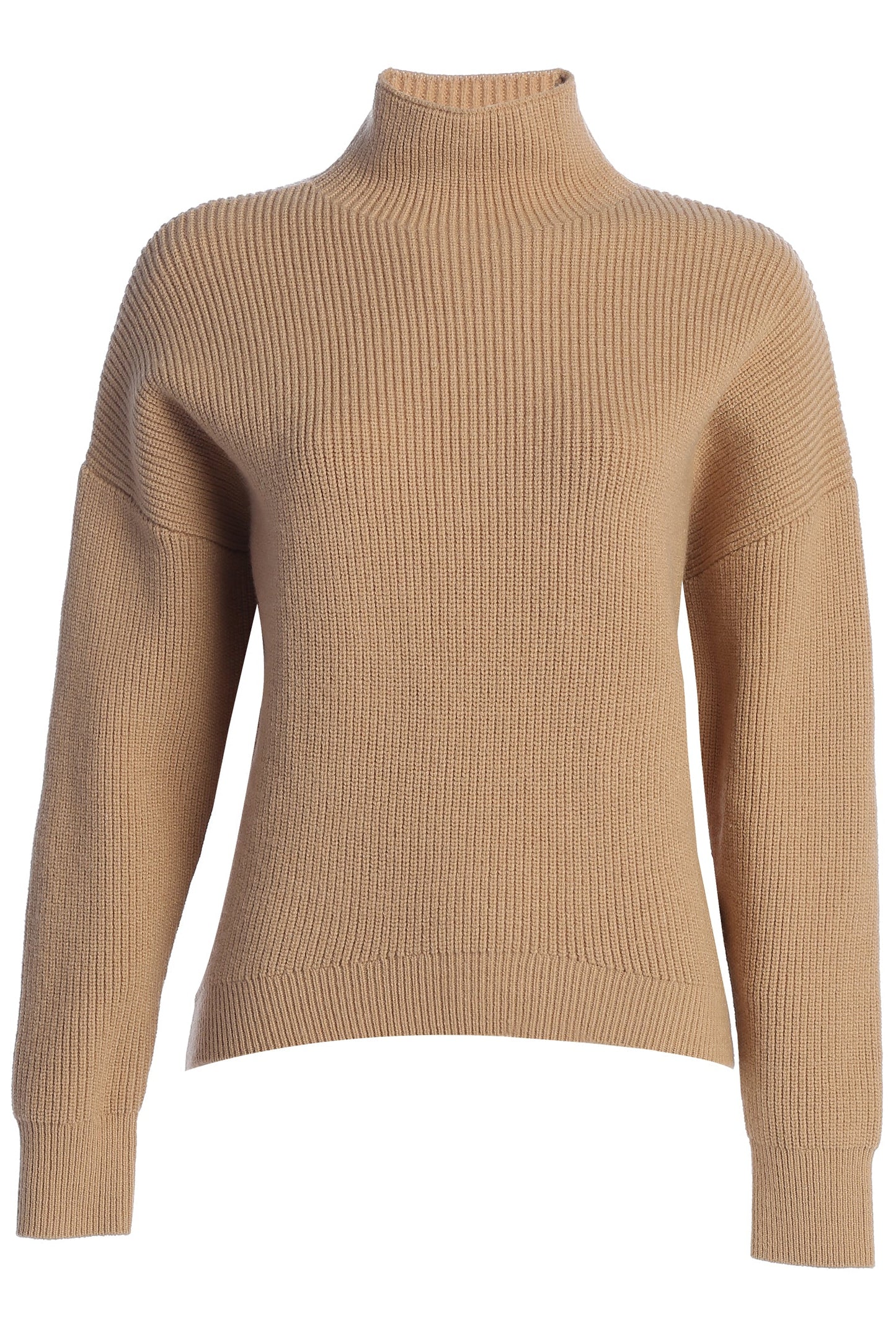 Beige Jenni Turtleneck Sweater Top JLUXLABEL