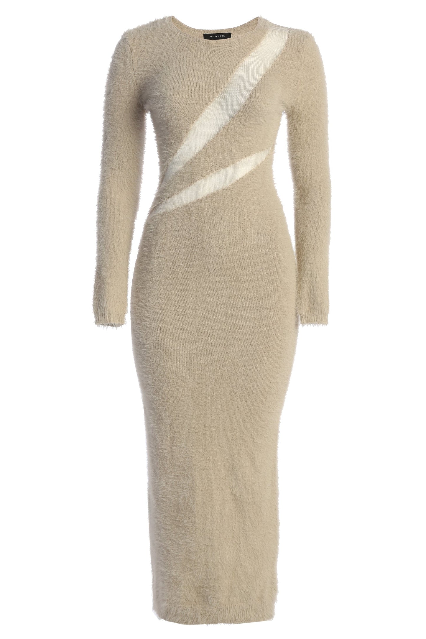 Beige More To Love Maxi Dress JLUXLABEL