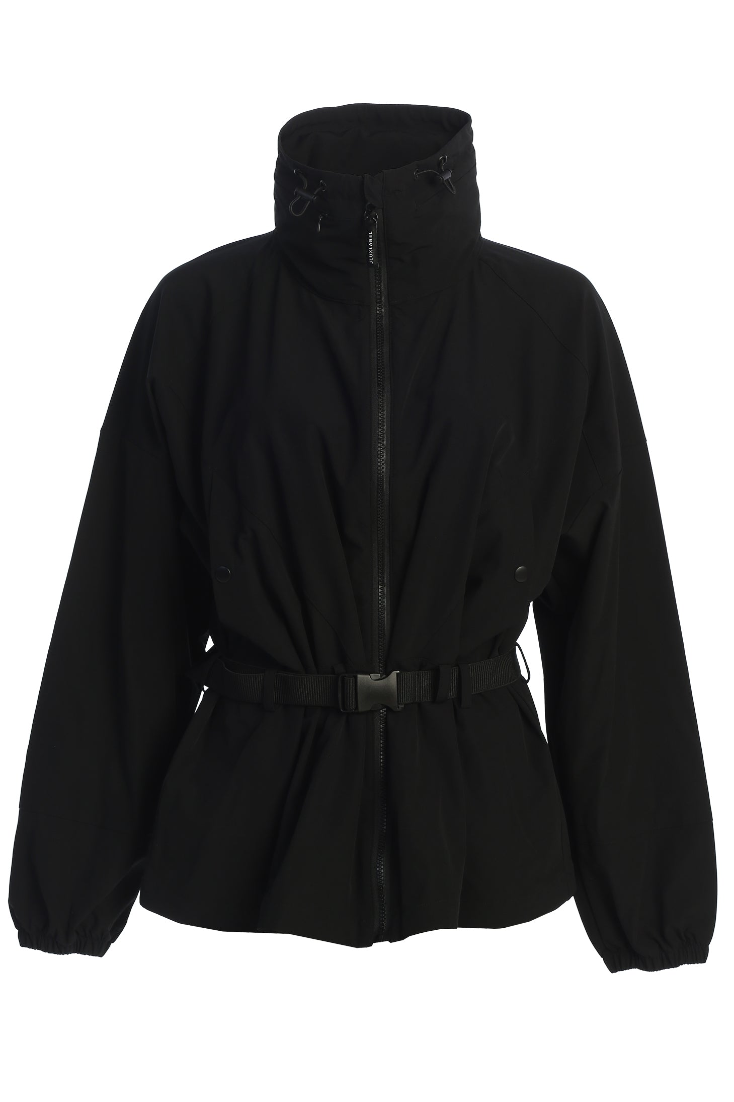 Black Willow Belted Jacket JLUXLABEL