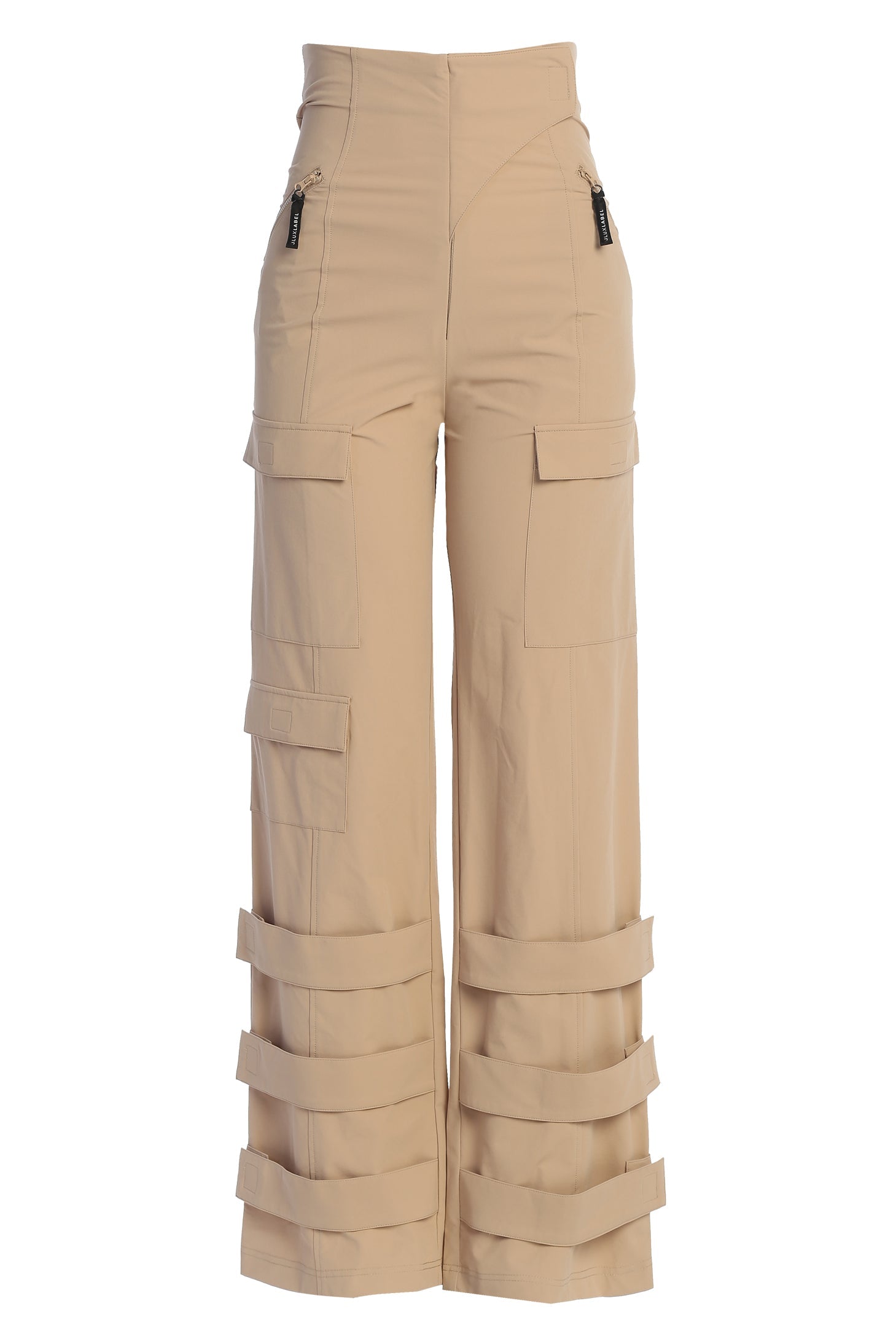Tan Nyah Nylon Utility Pants JLUXLABEL