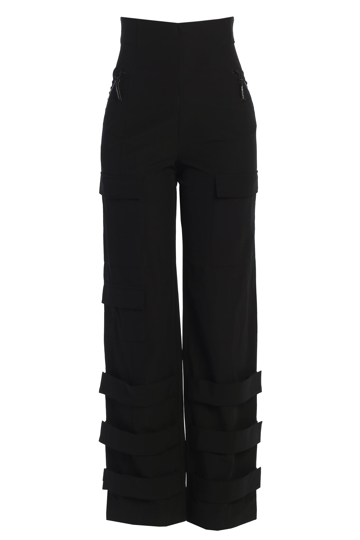 Black Nyah Nylon Utility Pants JLUXLABEL