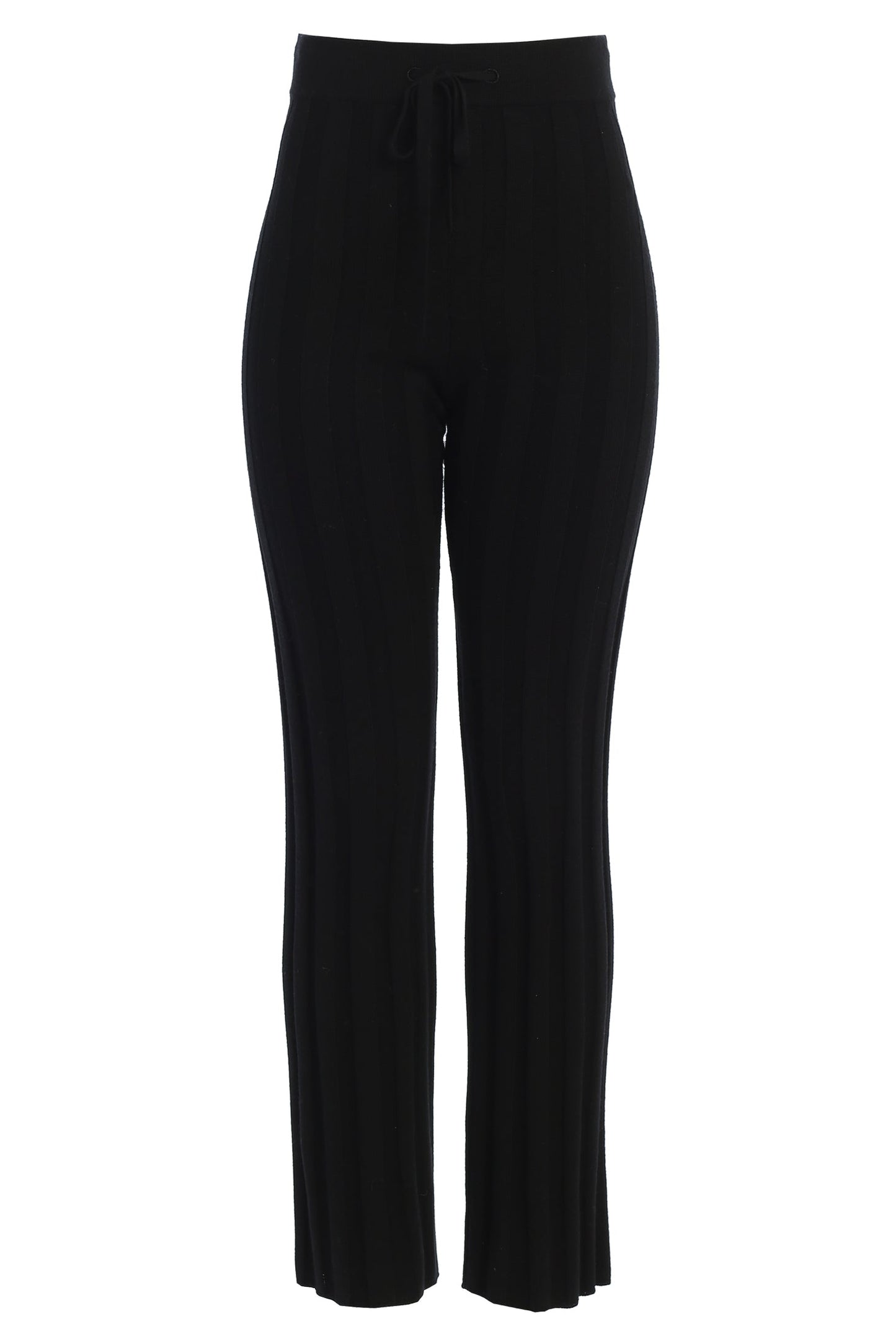 Black Darcey Ribbed Pants JLUXLABEL