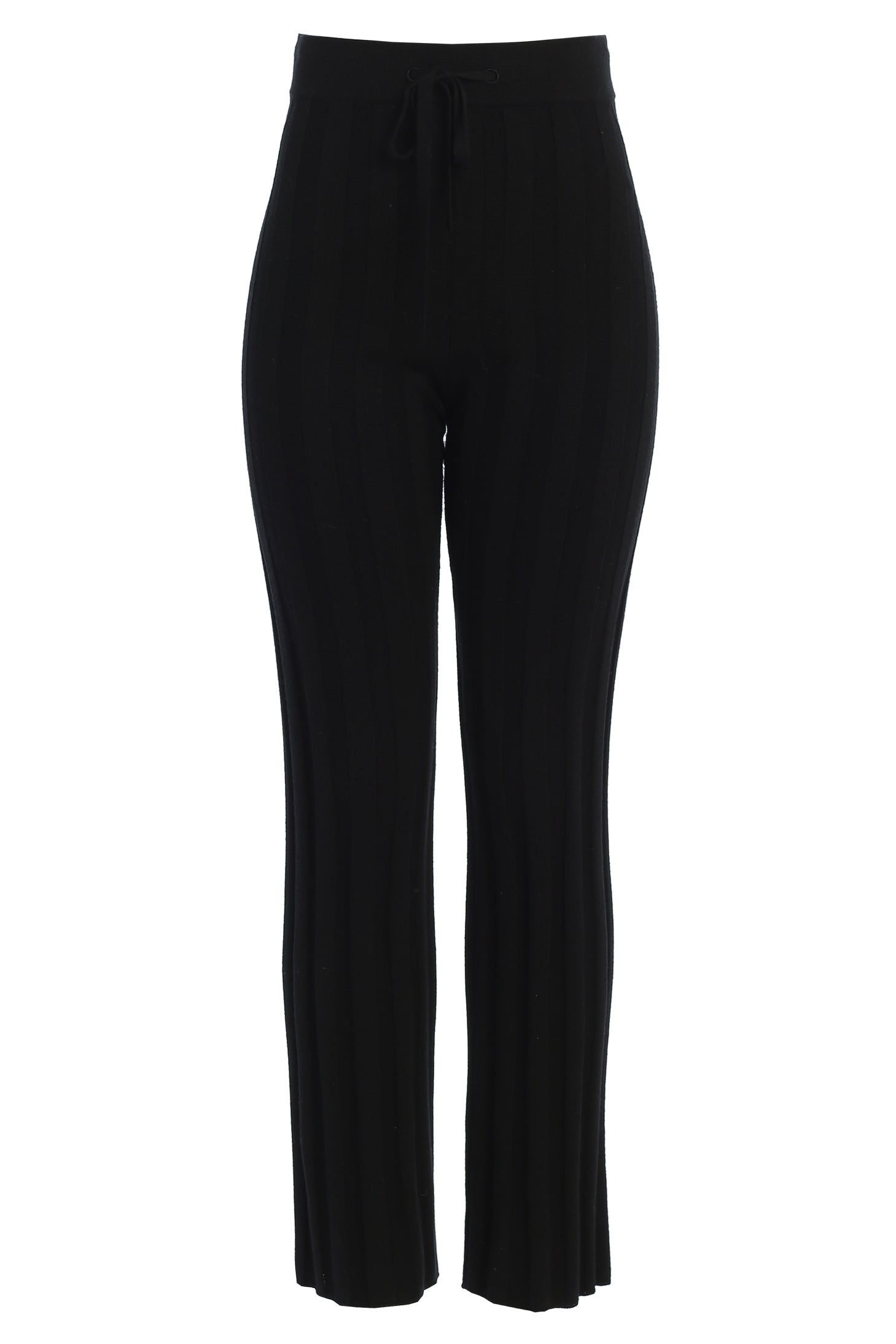 Black Darcey Ribbed Pants JLUXLABEL