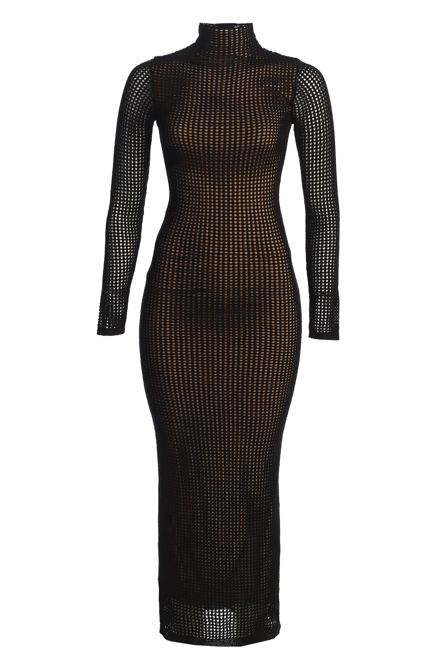 Black Rosabelle Knit Maxi Dress JLUXLABEL