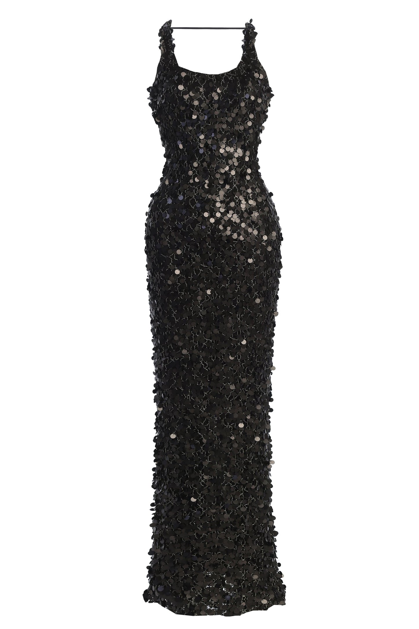 Black Sparkling Moments Sequin Maxi Dress JLUXLABEL