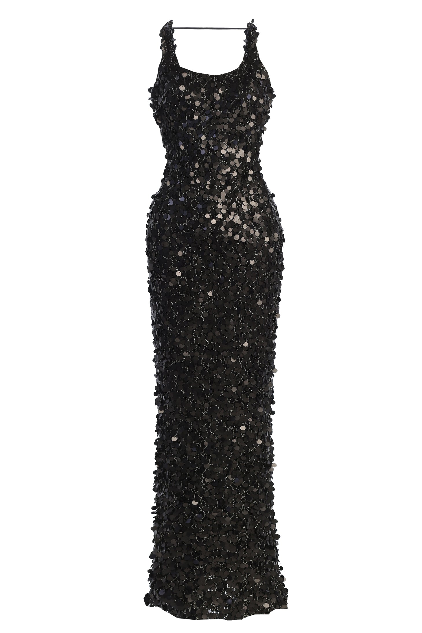 Black Sparkling Moments Sequin Maxi Dress JLUXLABEL