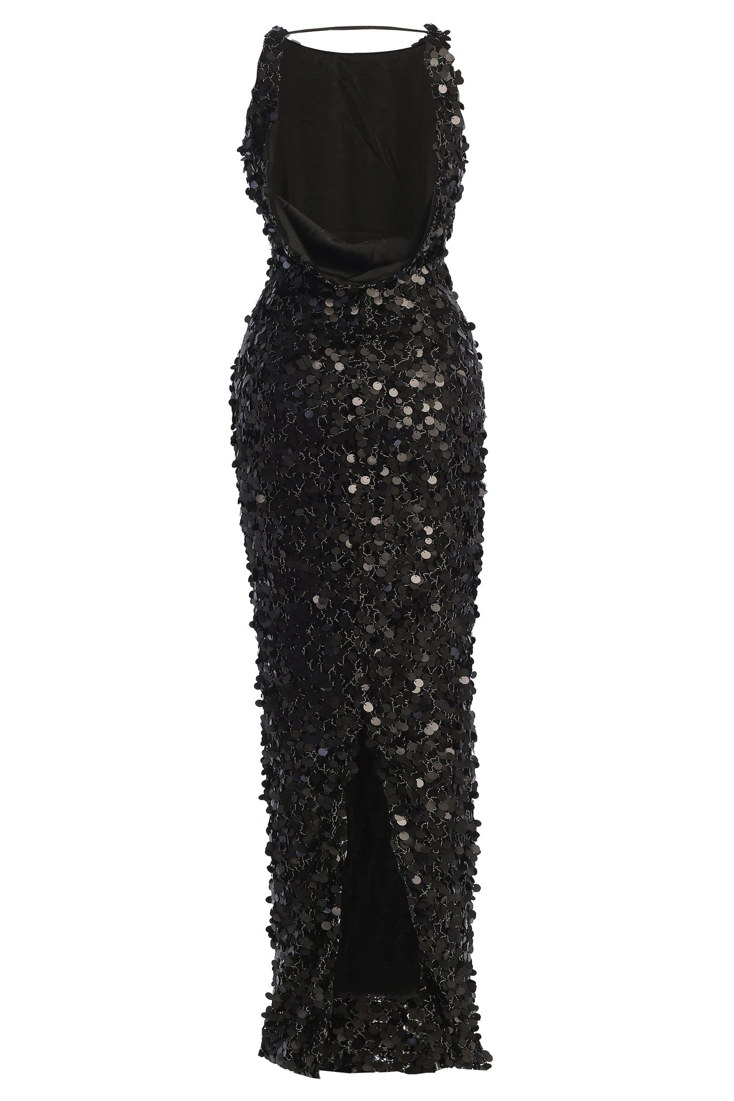 Black Sparkling Moments Sequin Maxi Dress JLUXLABEL