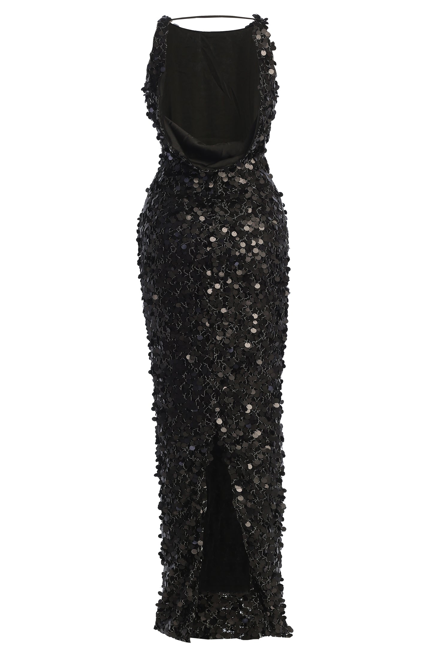 Black Sparkling Moments Sequin Maxi Dress JLUXLABEL