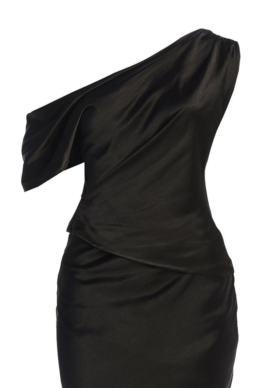 Black Rosi Asymmetrical Top JLUXLABEL
