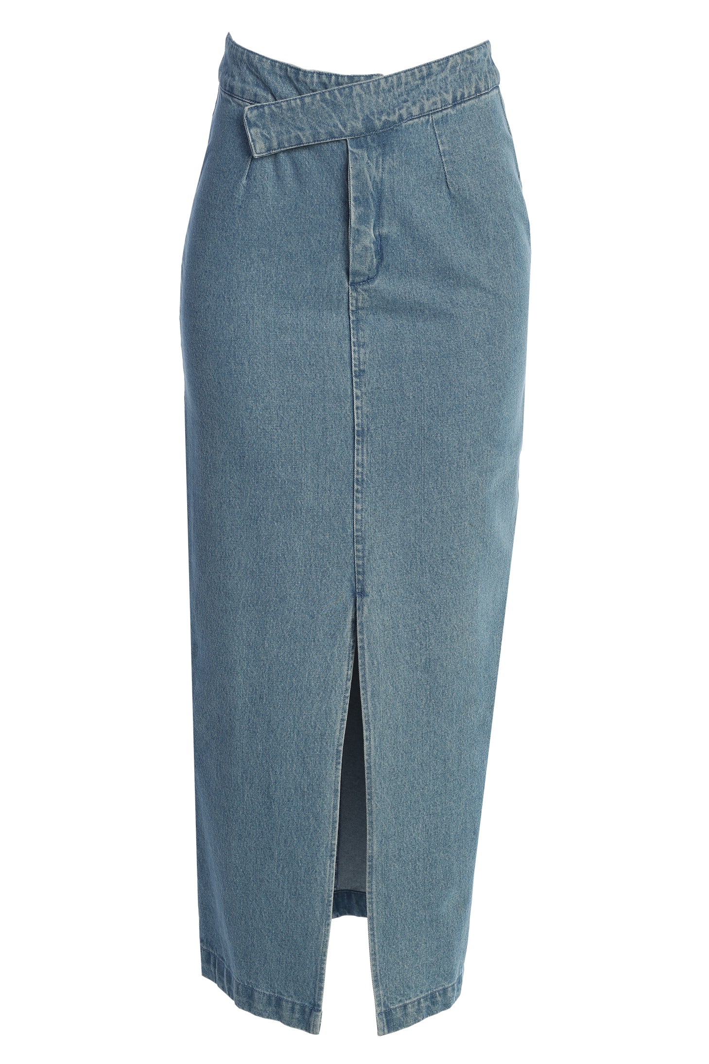 Medium Wash Adana Denim Skirt JLUXLABEL
