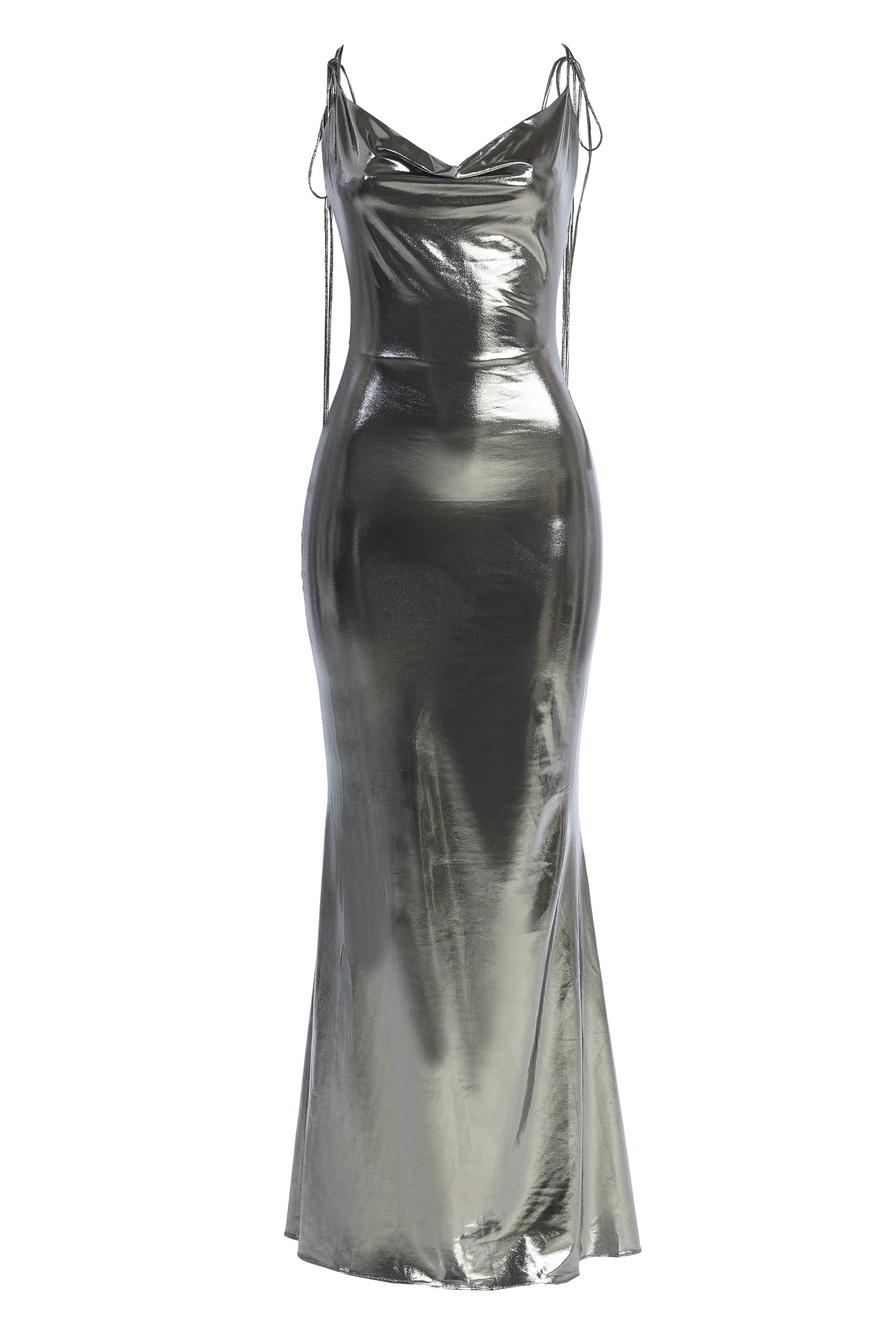 Silver Heart of Gold Maxi Dress JLUXLABEL