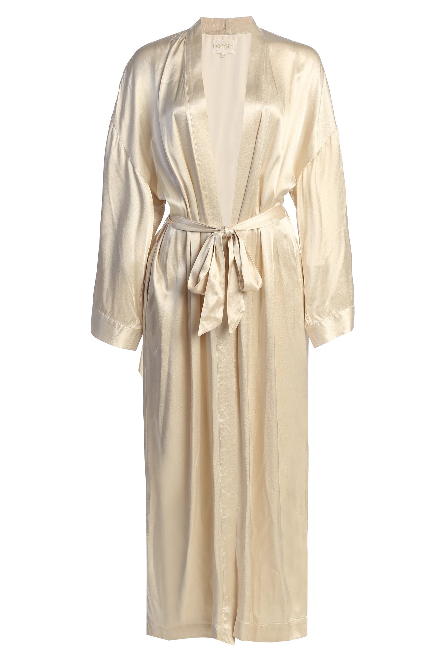 Champagne Forever And Always Satin Robe JLUXLABEL