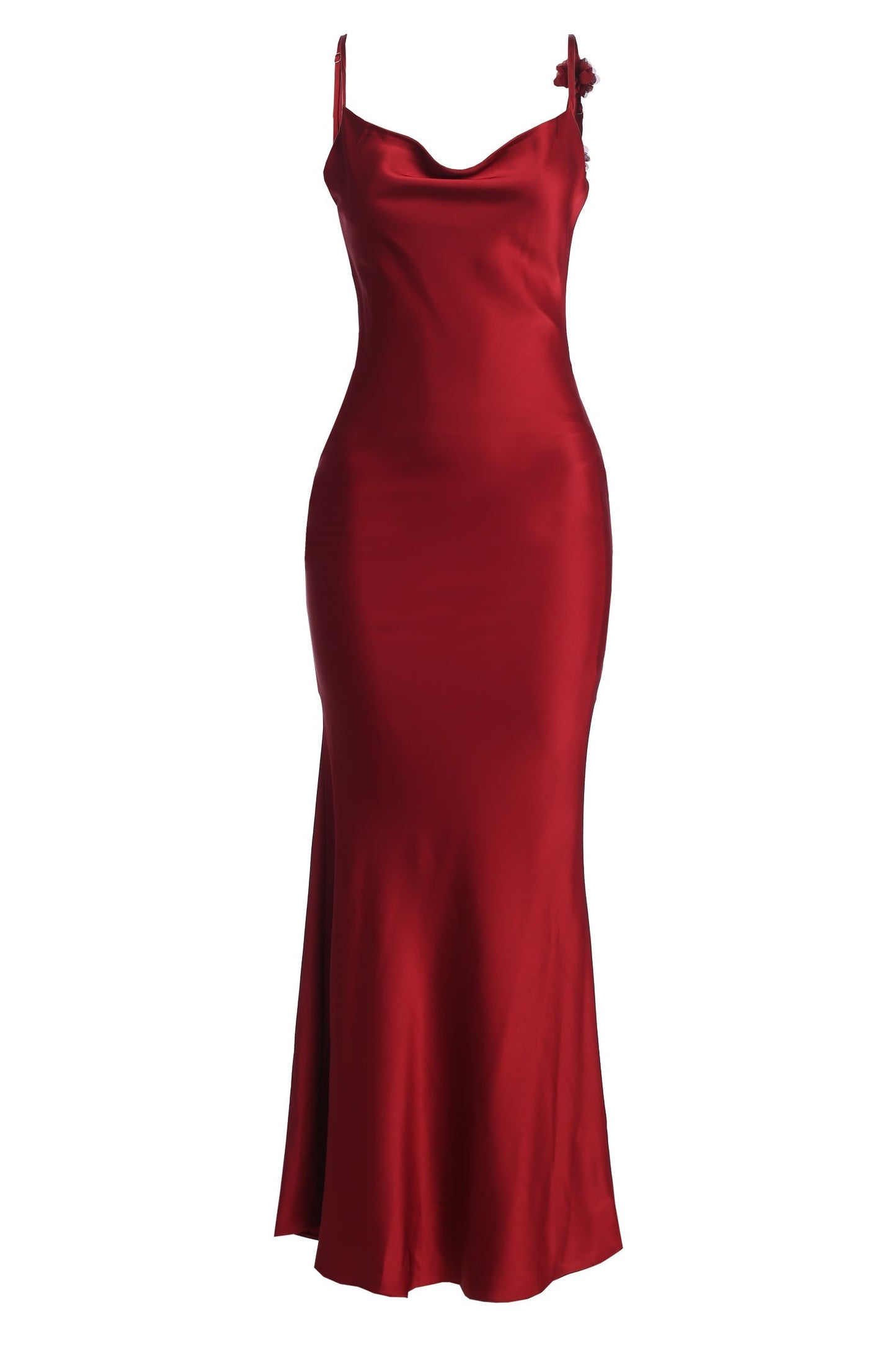 PRE-ORDER Red Down The Aisle Satin Gown NEWFASHIONEDGE