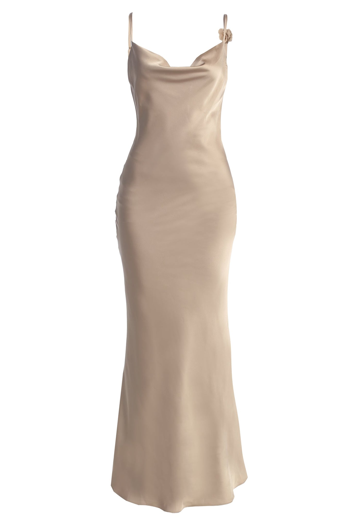 Bronze Down The Aisle Satin Gown JLUXLABEL