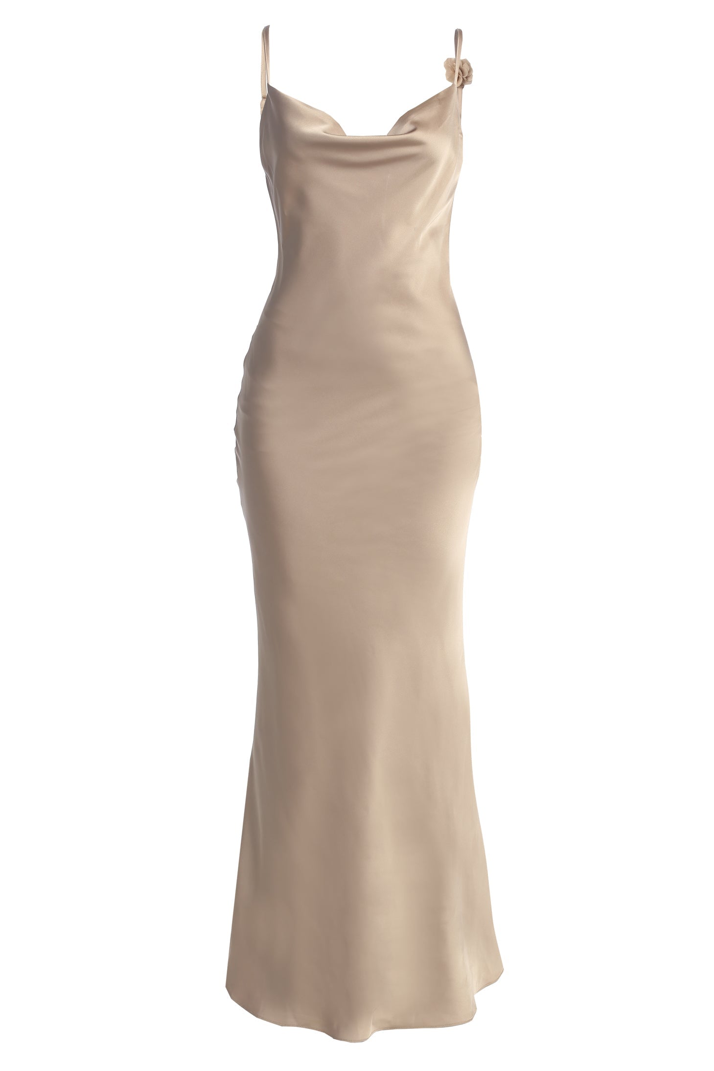 Bronze Down The Aisle Satin Gown JLUXLABEL