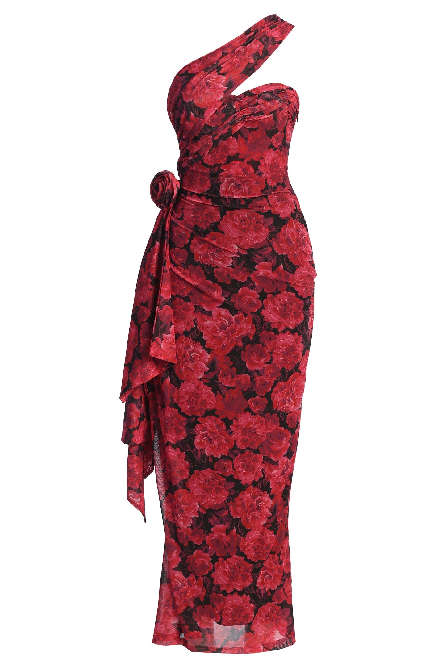 Pink Floral Villa Rosa Maxi Dress JLUXLABEL