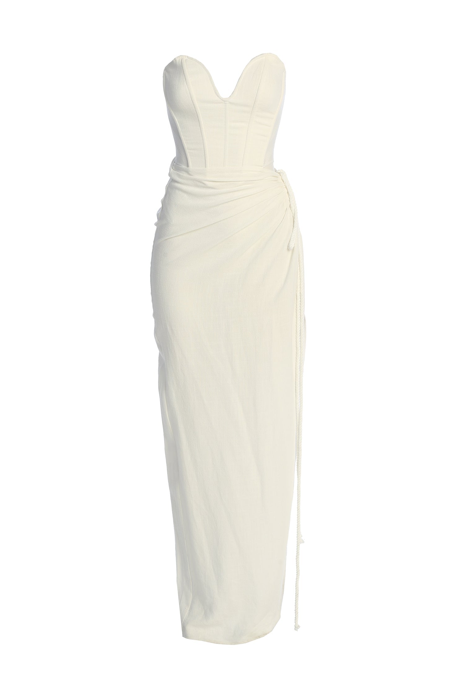 Ivory Destination Linen Skirt Set JLUXLABEL