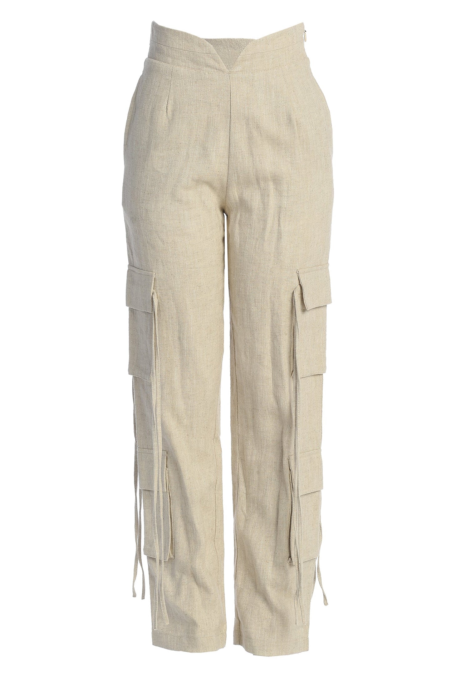 Natural Better Half Linen Utility Pants JLUXLABEL