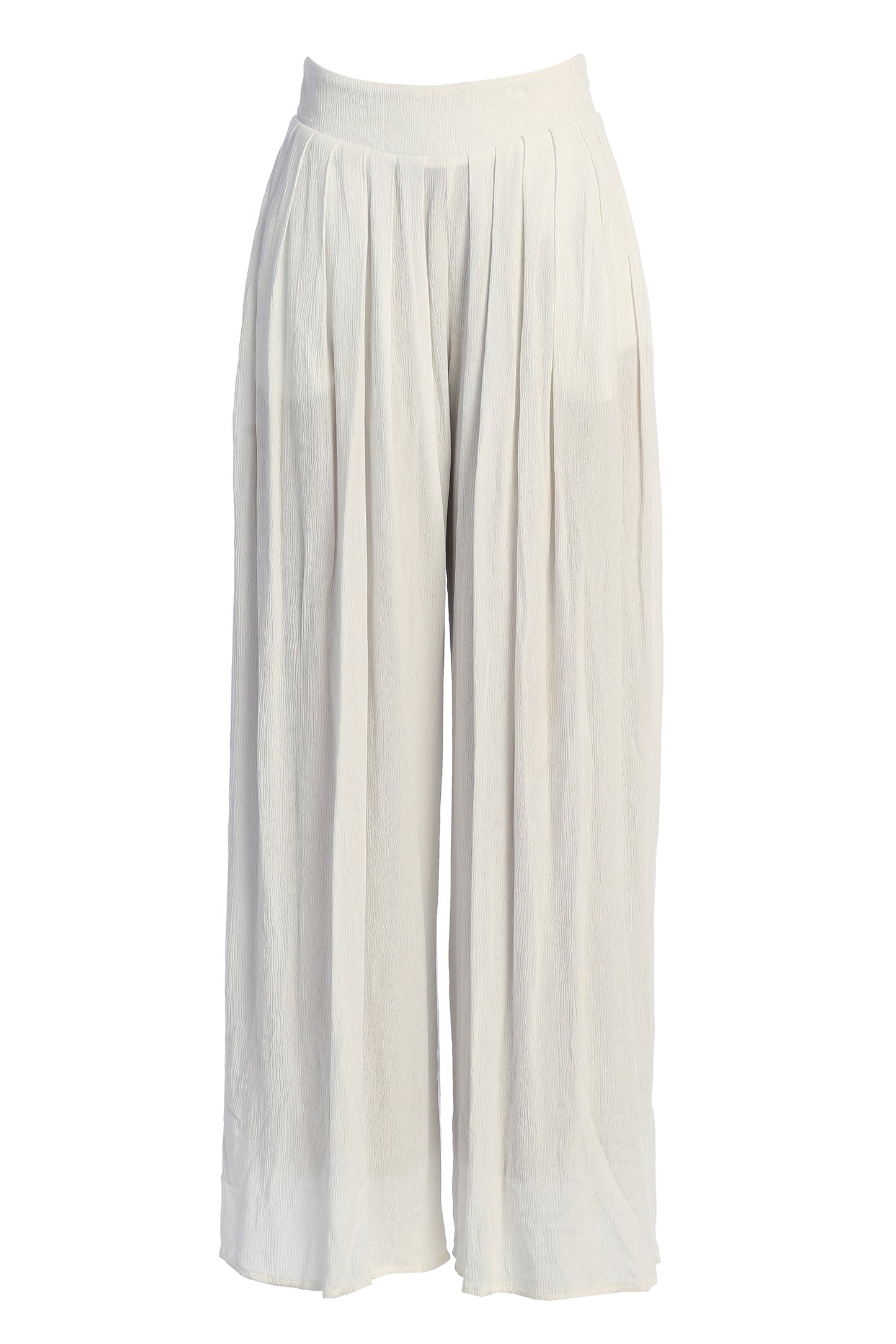 White After Sunset Pleated Pants JLUXLABEL