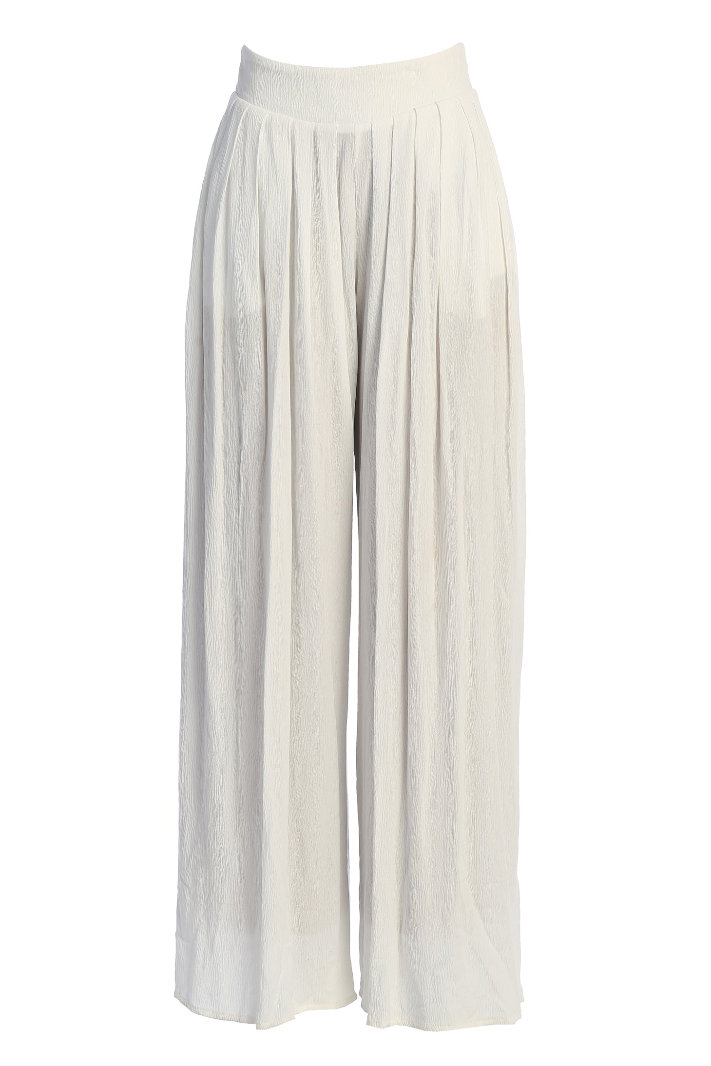 White After Sunset Pleated Pants JLUXLABEL
