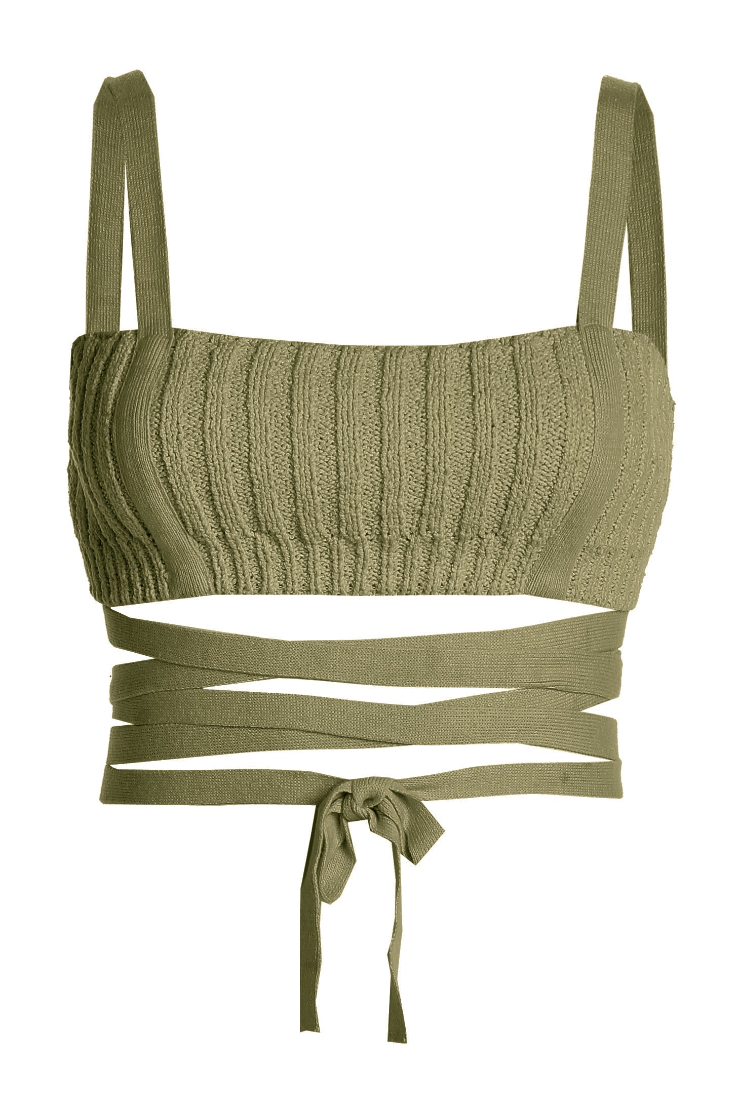 Moss She's All That Knit Crop Top JLUXLABEL